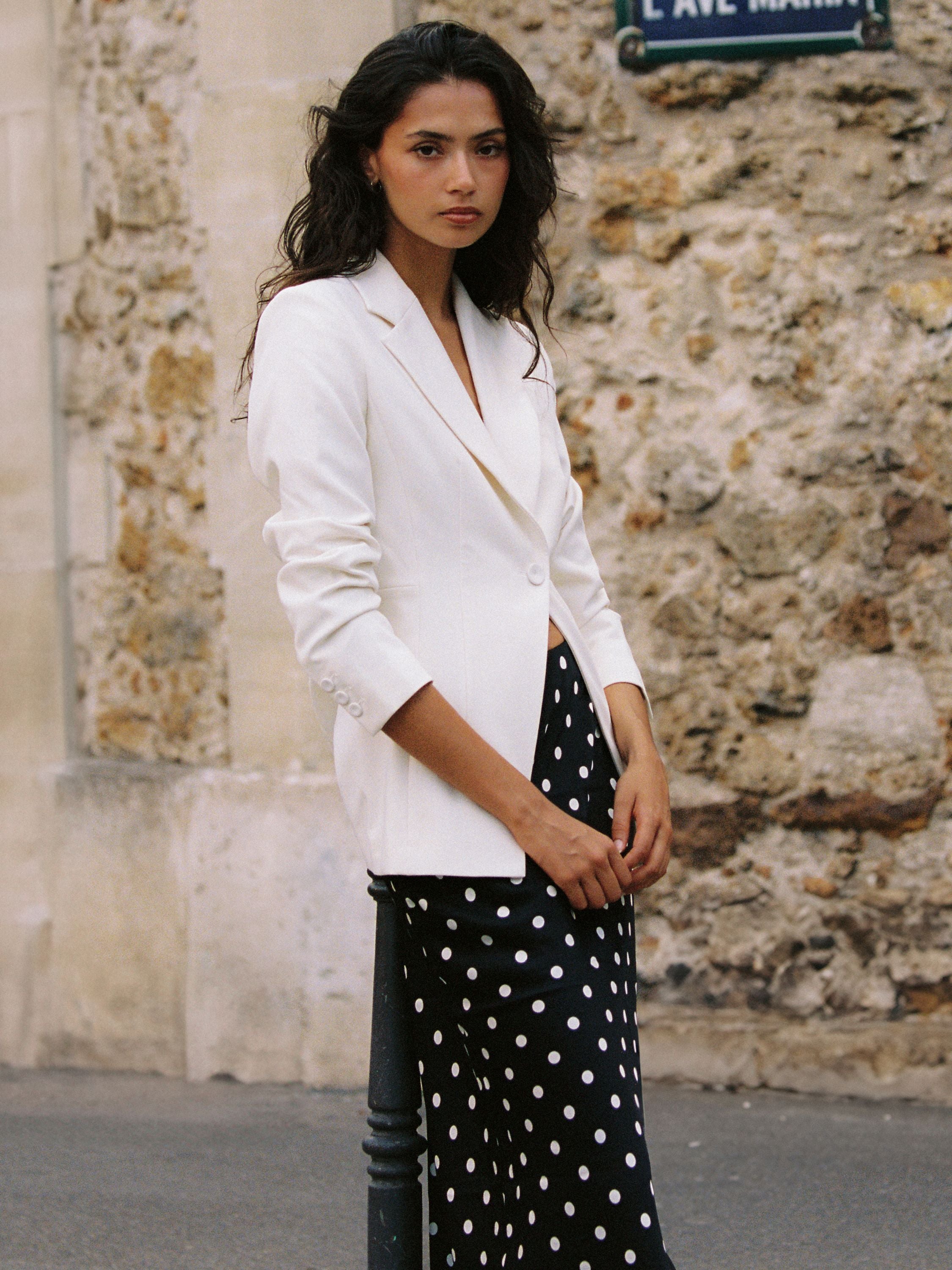 AZRA TWILL CINCHED BLAZER VIEW 5 AZRA TWILL CINCHED BLAZER VIEW 5