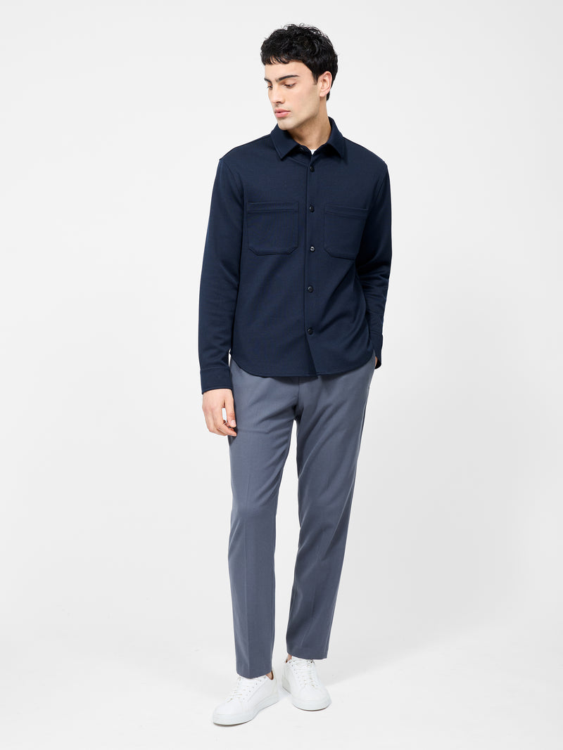 Long Sleeve Stretch Overshirt