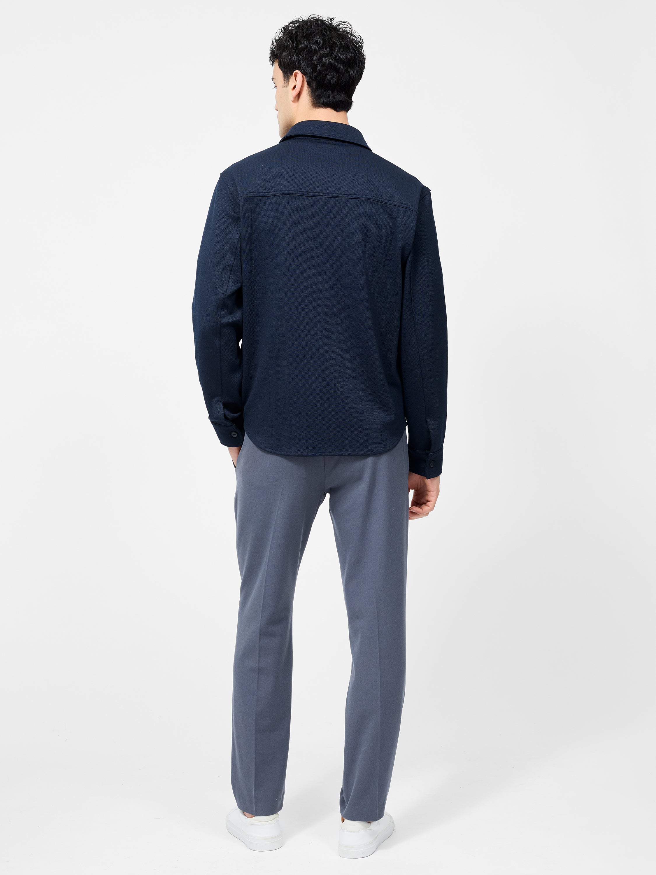 Long Sleeve Stretch Overshirt
