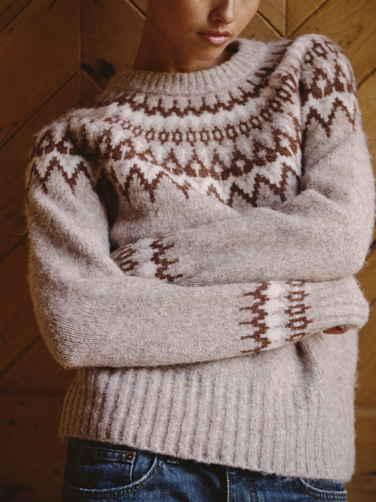 FAIR ISLE CHUNKY CREW NECK SWEATER VIEW 4 | New Arrivals FAIR ISLE CHUNKY CREW NECK SWEATER VIEW 4 | New Arrivals
