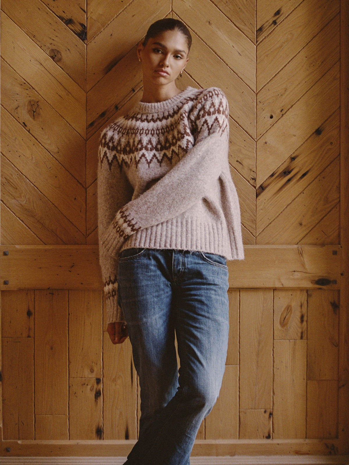 FAIR ISLE CHUNKY CREW NECK SWEATER VIEW 3 | New Arrivals FAIR ISLE CHUNKY CREW NECK SWEATER VIEW 3 | New Arrivals