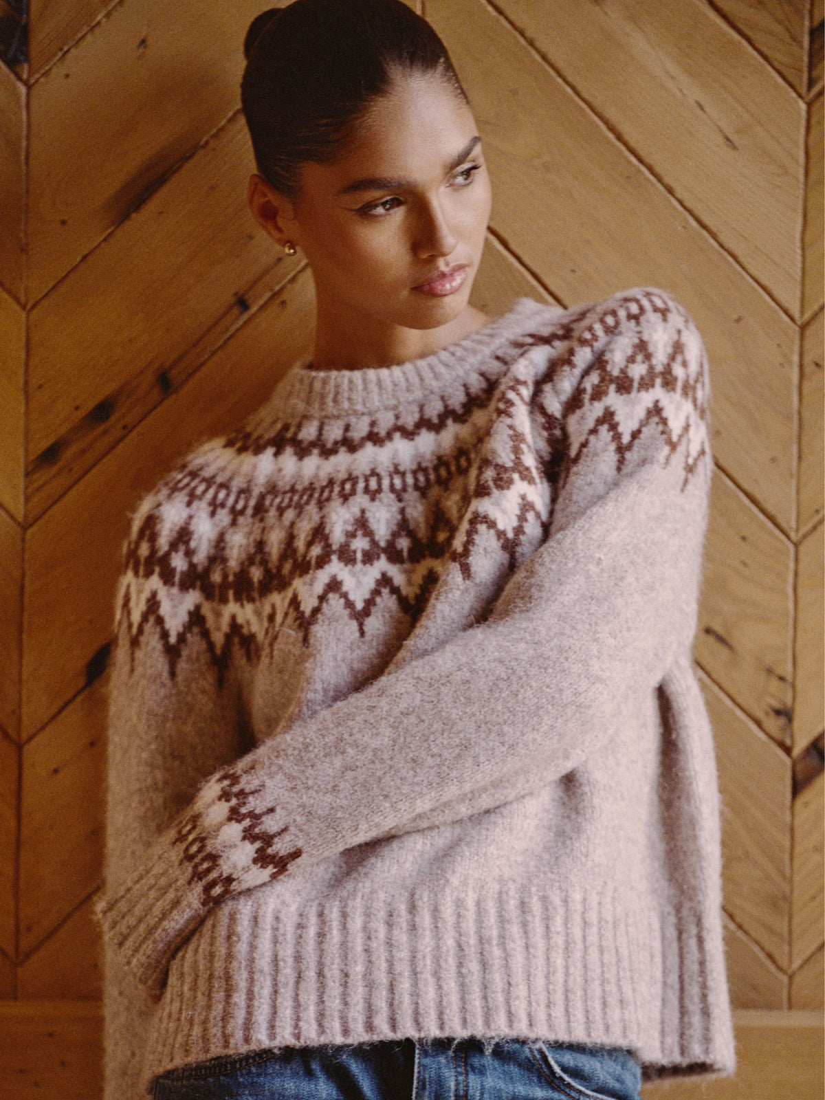 FAIR ISLE CHUNKY CREW NECK SWEATER VIEW 5 | New Arrivals FAIR ISLE CHUNKY CREW NECK SWEATER VIEW 5 | New Arrivals