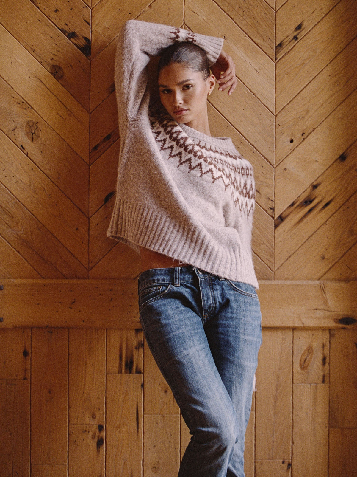 FAIR ISLE CHUNKY CREW NECK SWEATER View 2 | New Arrivals FAIR ISLE CHUNKY CREW NECK SWEATER View 2 | New Arrivals