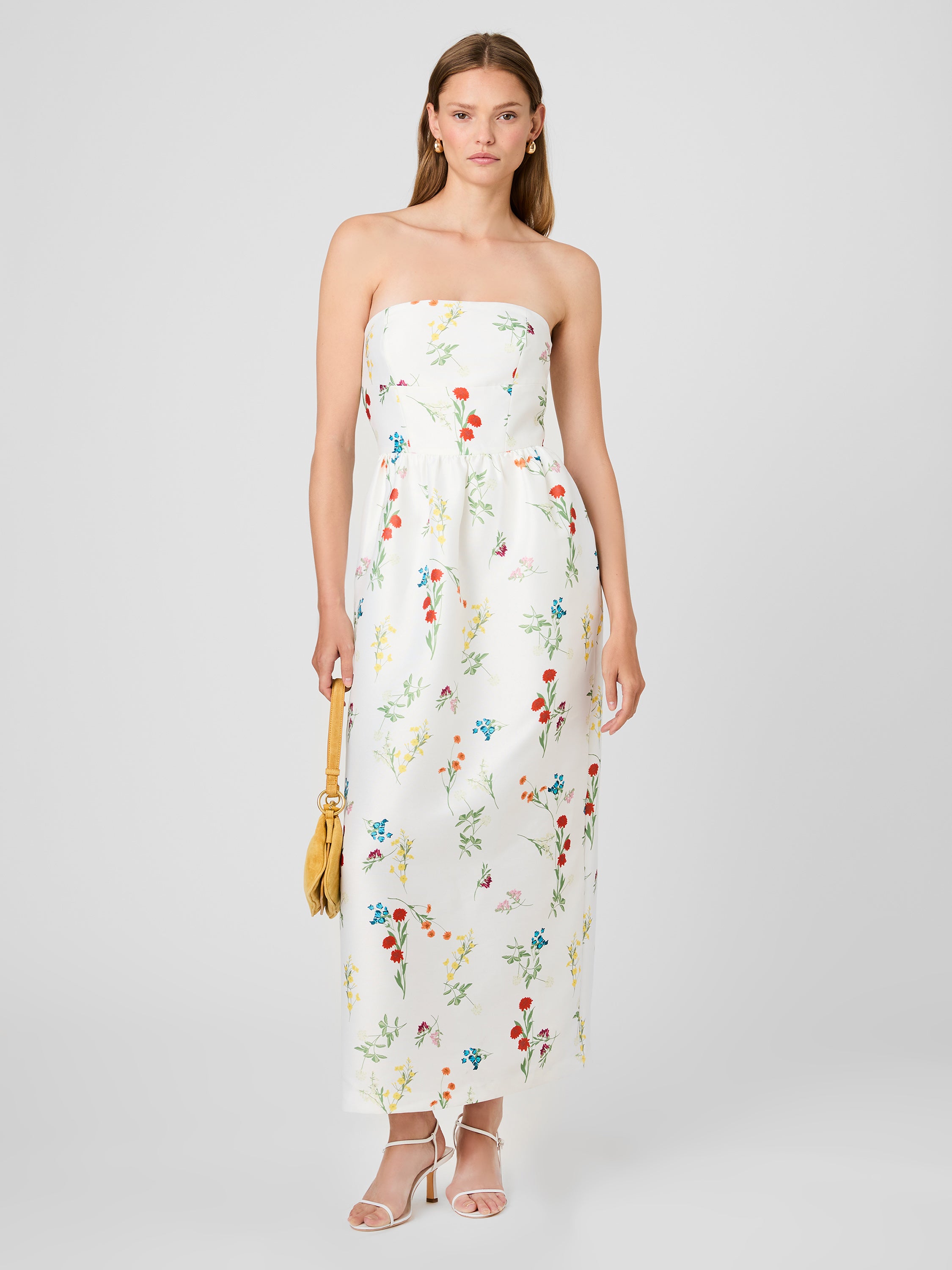 STRUCTURED TAFFETA CHRISTINE STRAPLESS MAXI DRESS View 1 | New Arrivals STRUCTURED TAFFETA CHRISTINE STRAPLESS MAXI DRESS View 1 | New Arrivals