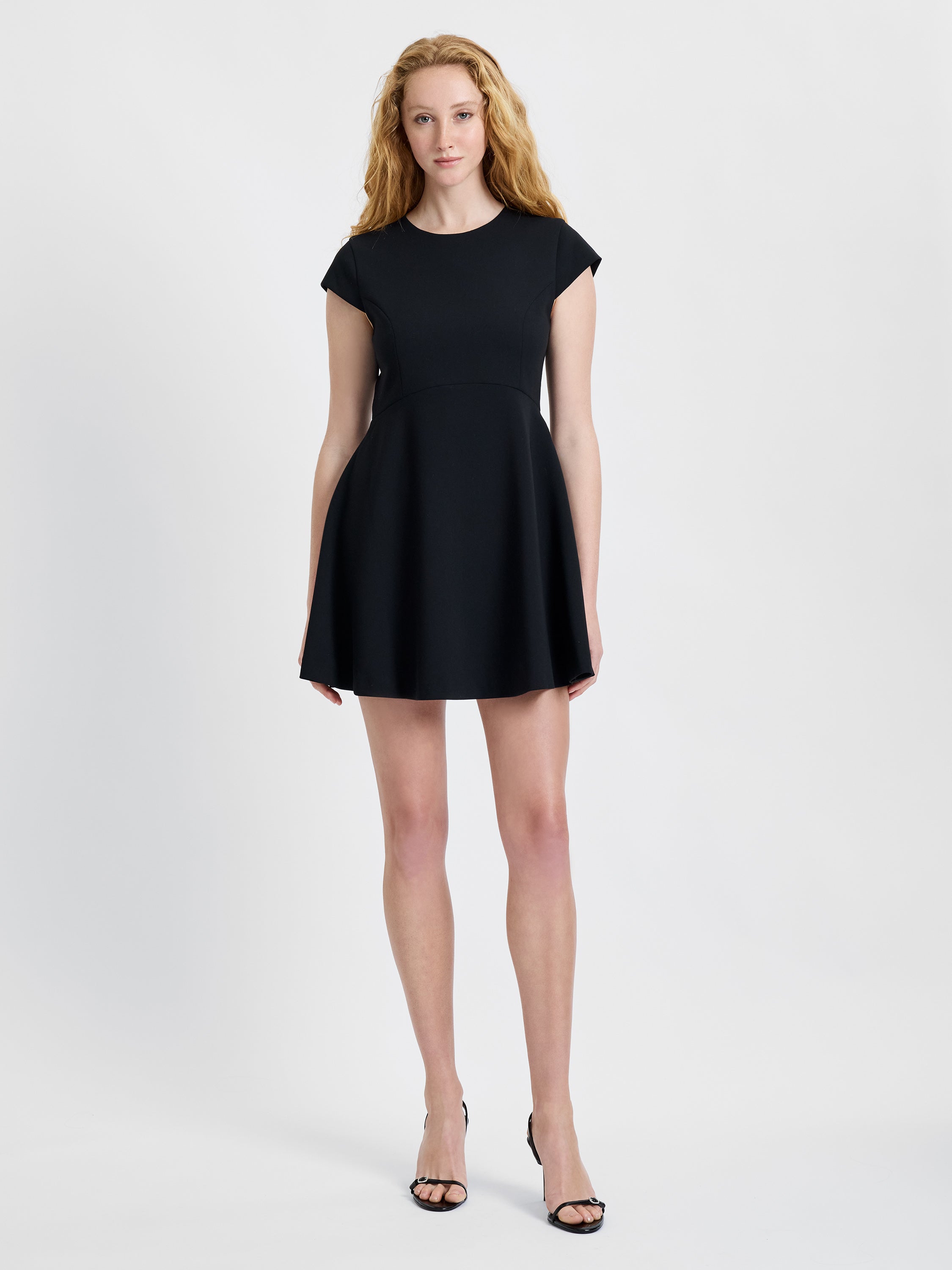 WHISPER CAP SLEEVE MINI DRESS View 1 | Black Dresses WHISPER CAP SLEEVE MINI DRESS View 1 | Black Dresses