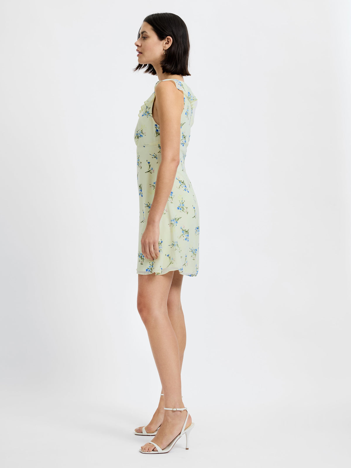 knee length dresses for ladies Marina Silky Fleur Mini Dress