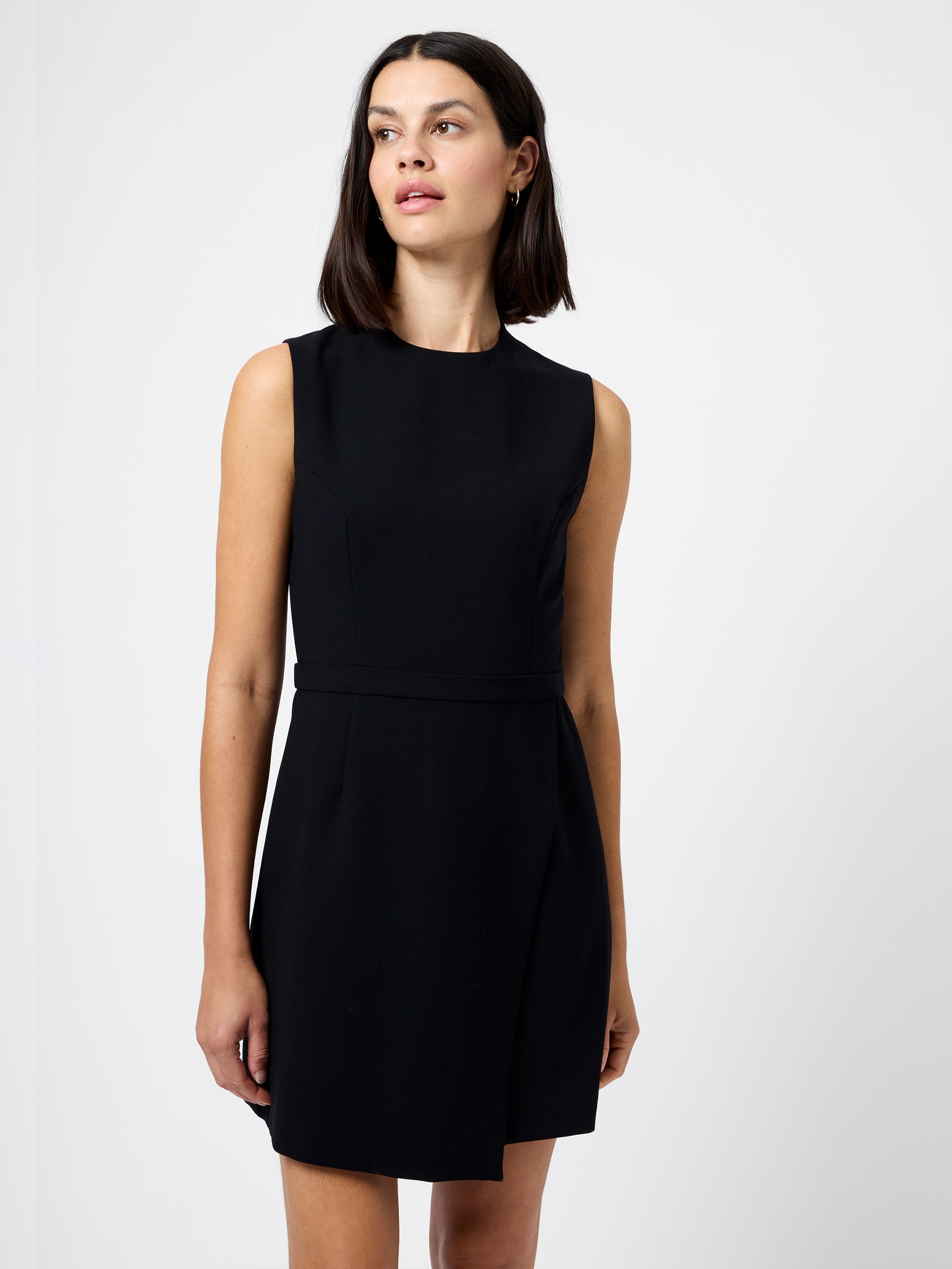 WHISPER ENVELOPE SKIRT MINI DRESS View 2 | Black Dresses WHISPER ENVELOPE SKIRT MINI DRESS View 2 | Black Dresses