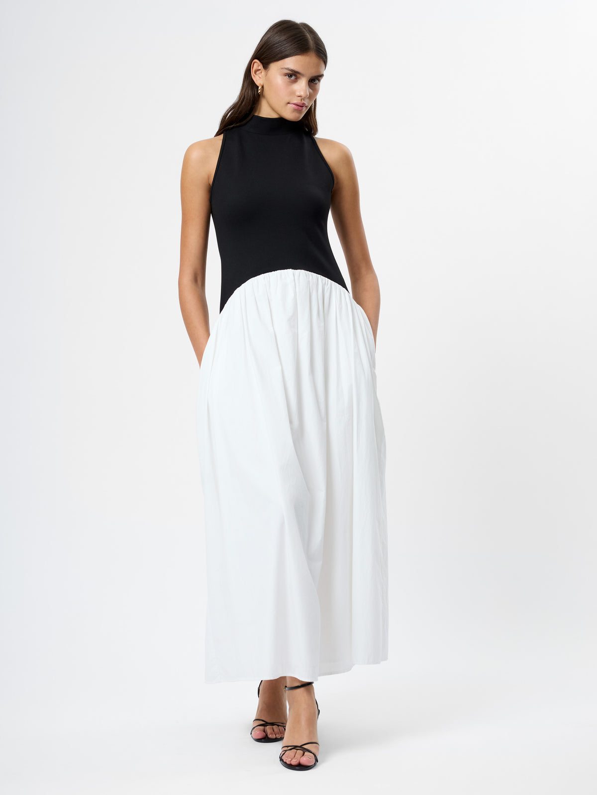 french connection maxi dress Marina Silky Maxi Dress in Blue Hydrangea