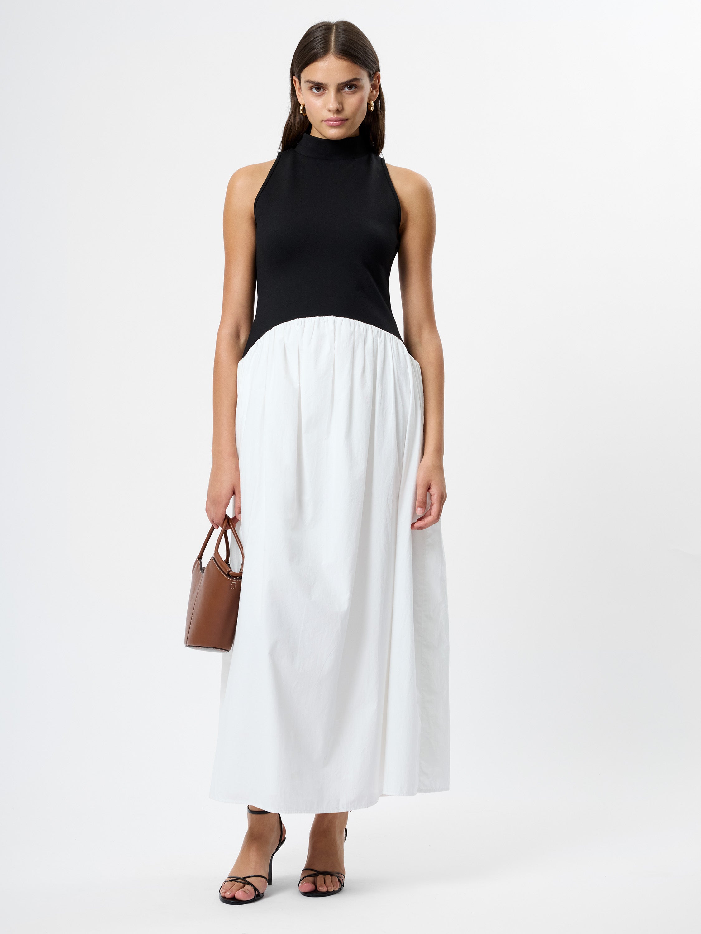 PONTE COMBO MAXI DRESS View 1 | Black Dresses PONTE COMBO MAXI DRESS View 1 | Black Dresses