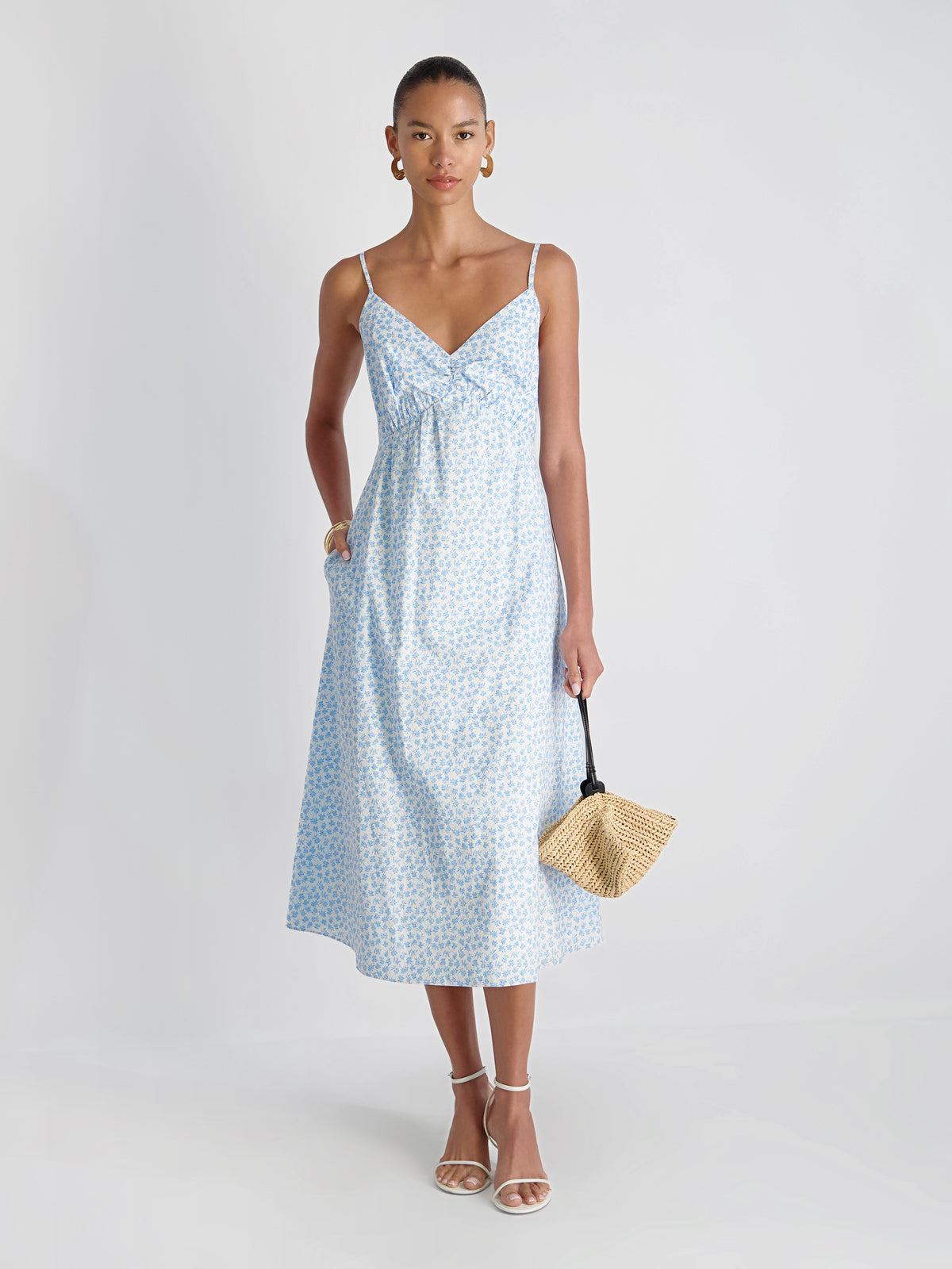 dress shirts that go with blue pants Rhodes Poplin Stacey Fleur Midi Dress