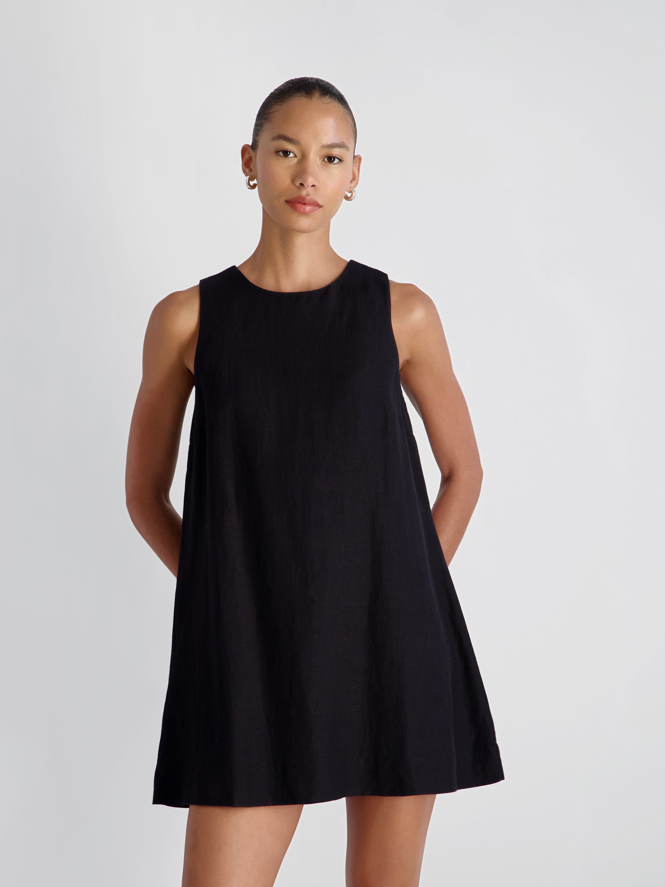 COOPER LINEN SLEEVELESS MINI DRESS View 2 | Women's Shop All COOPER LINEN SLEEVELESS MINI DRESS View 2 | Women's Shop All