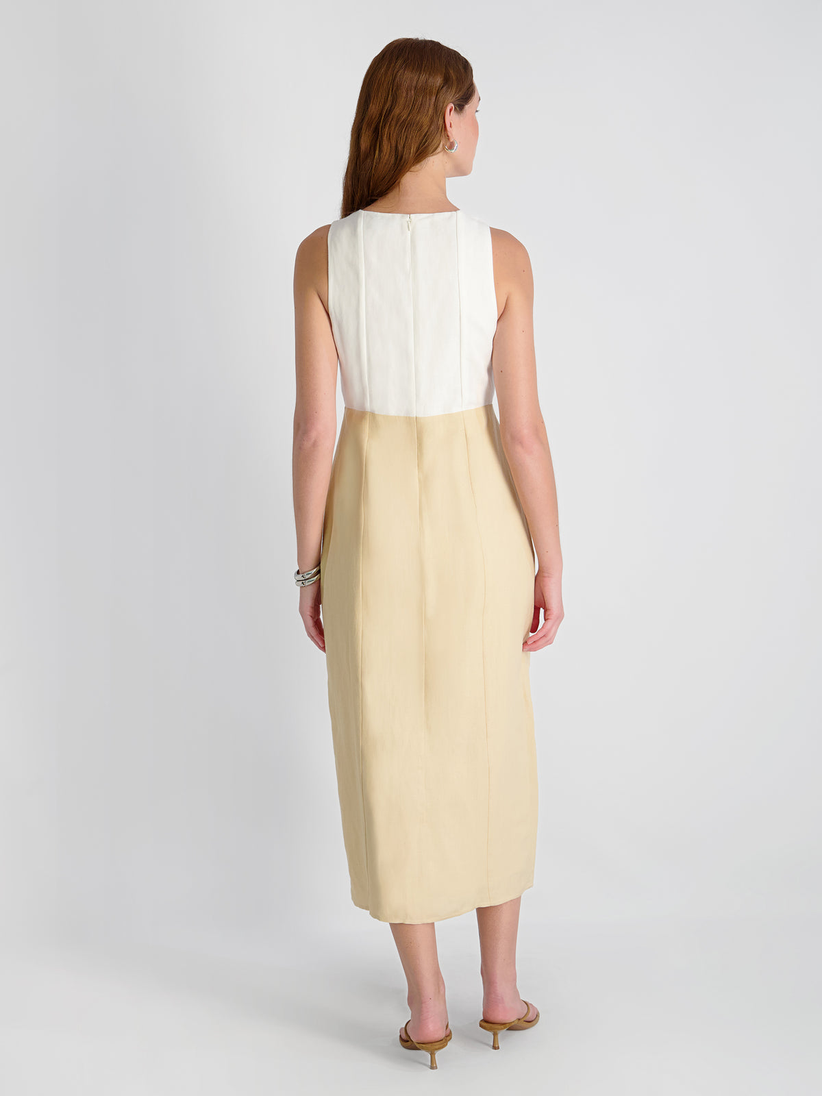 COOPER LINEN V-NECK MIDI DRESS VIEW 3 | Dresses COOPER LINEN V-NECK MIDI DRESS VIEW 3 | Dresses