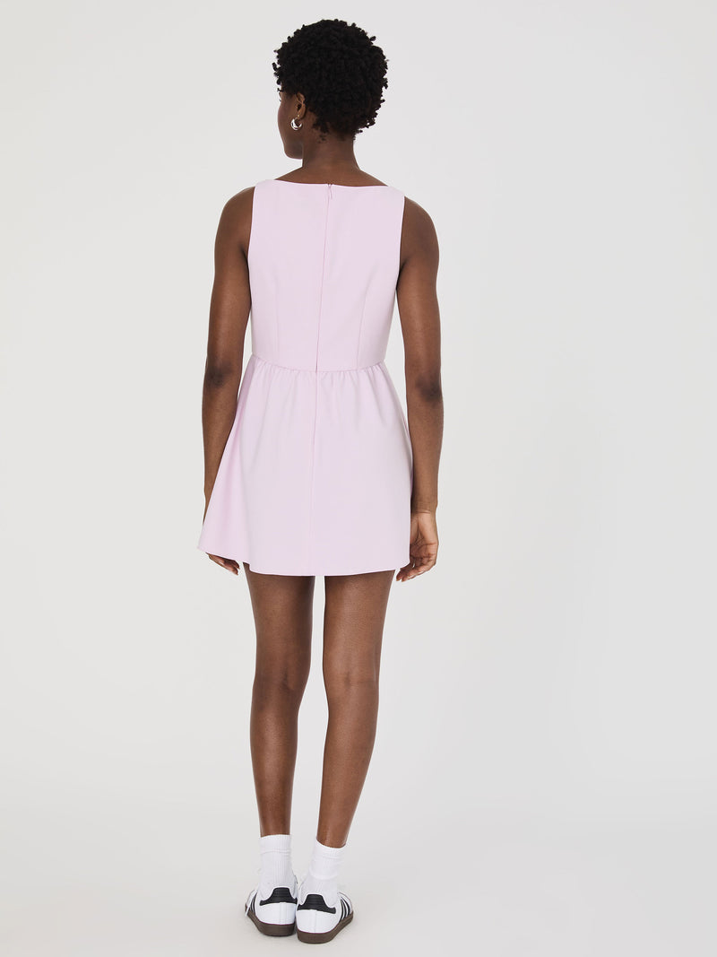 Whisper Boat Neck Mini Dress