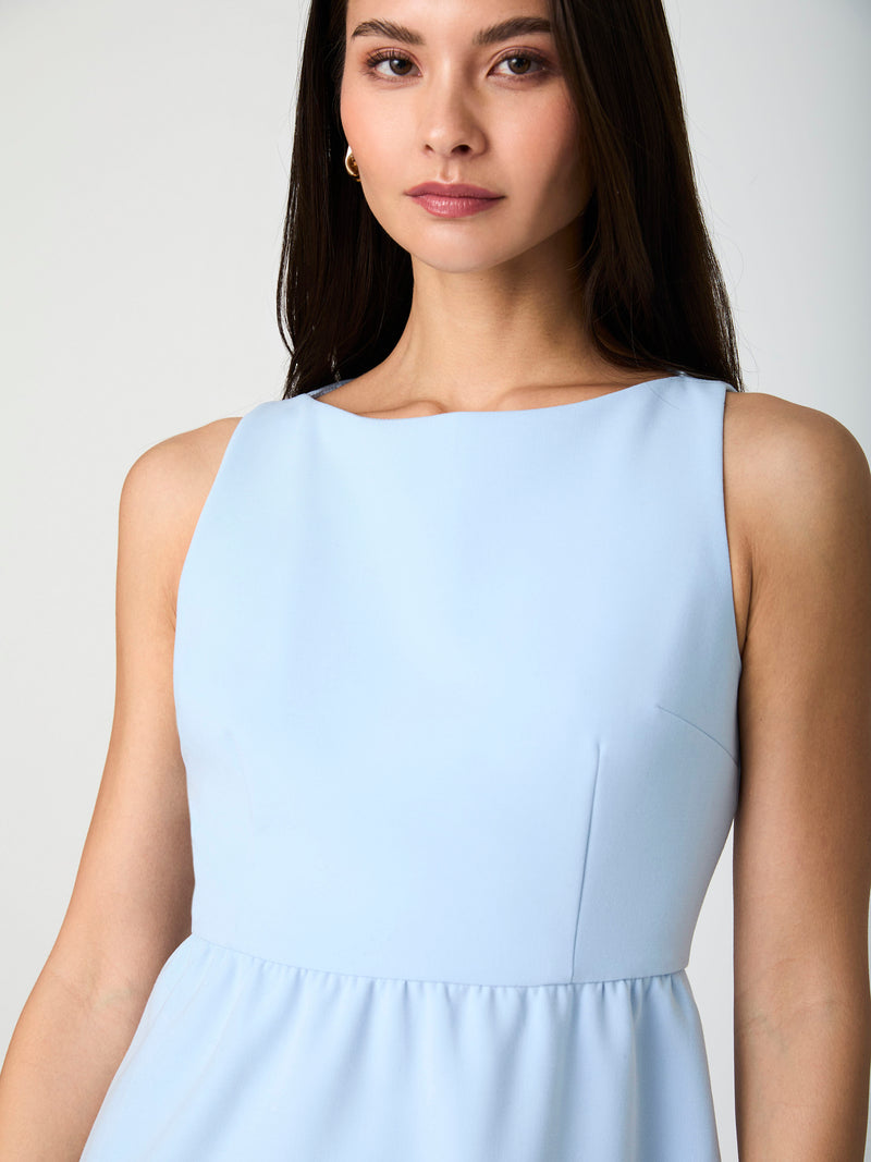 Whisper Boat Neck Mini Dress