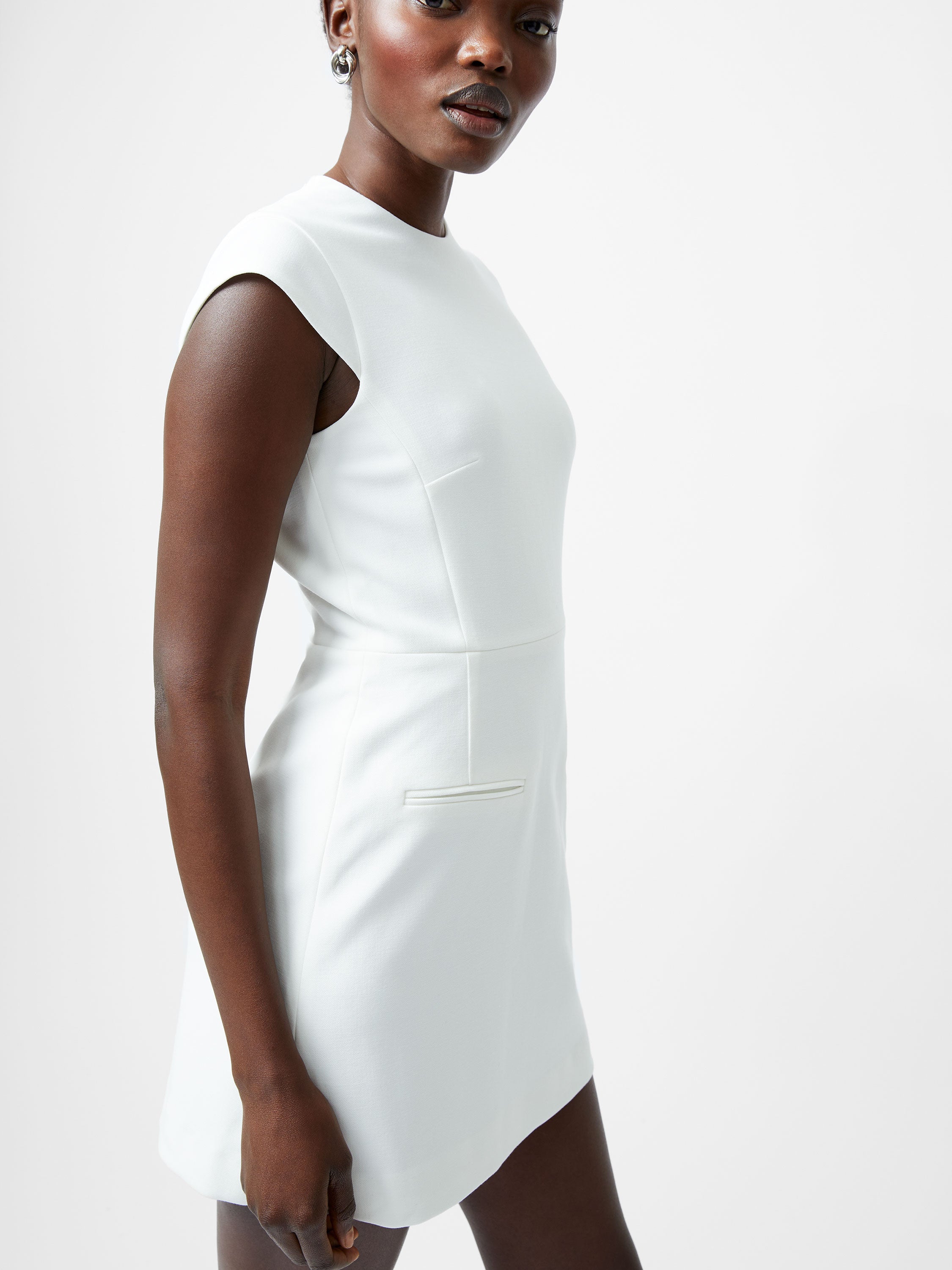 Whisper Mock Neck Mini Dress