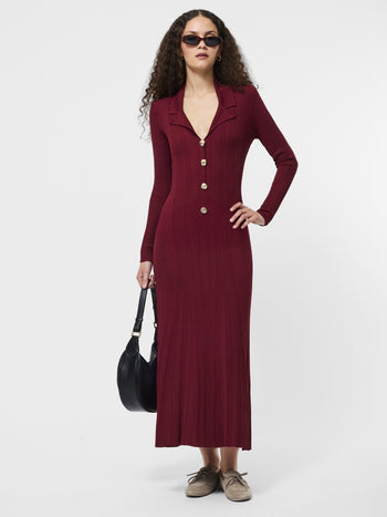 Crinkle Knit Maxi Dress