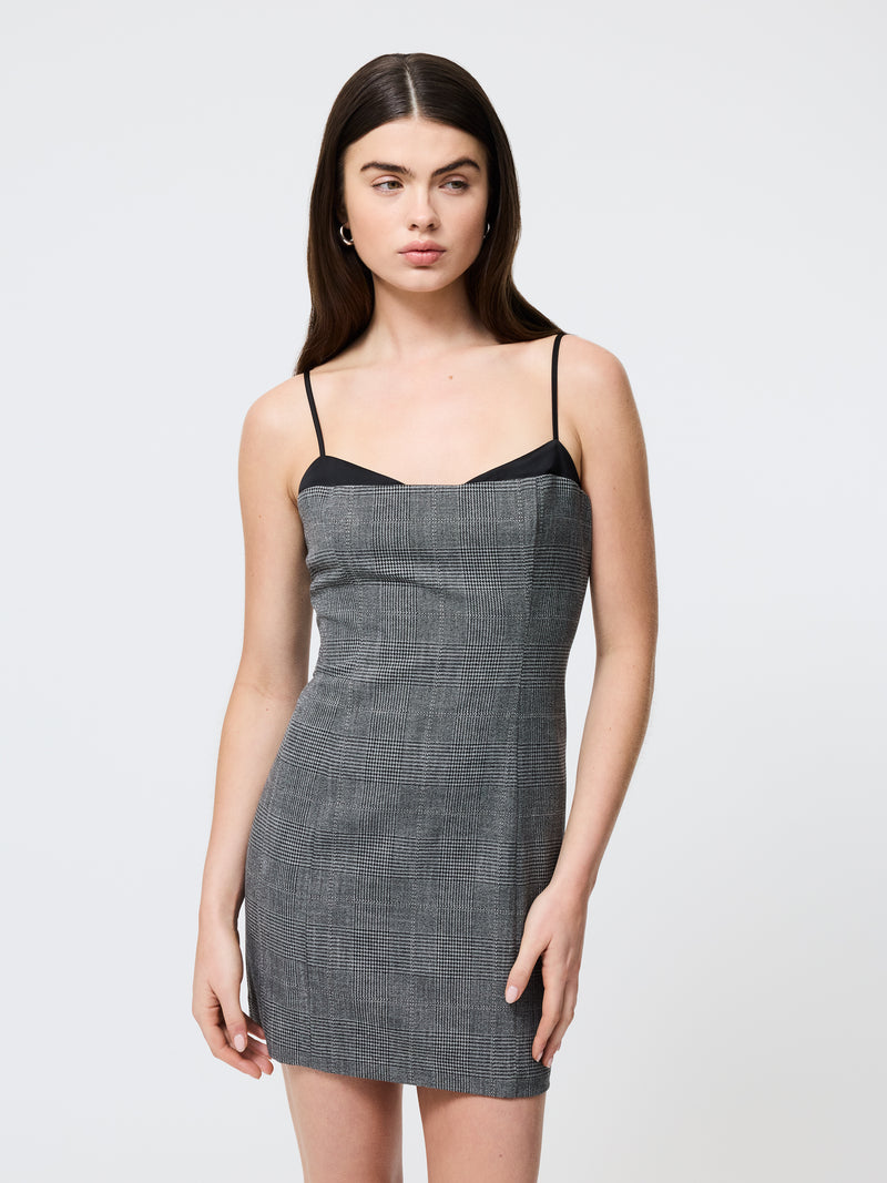 Owen Plaid Peekaboo Mini Dress