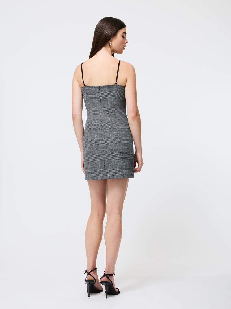 Owen Plaid Peekaboo Mini Dress