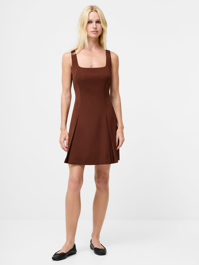 Square Neck Fit & Flare Mini Dress