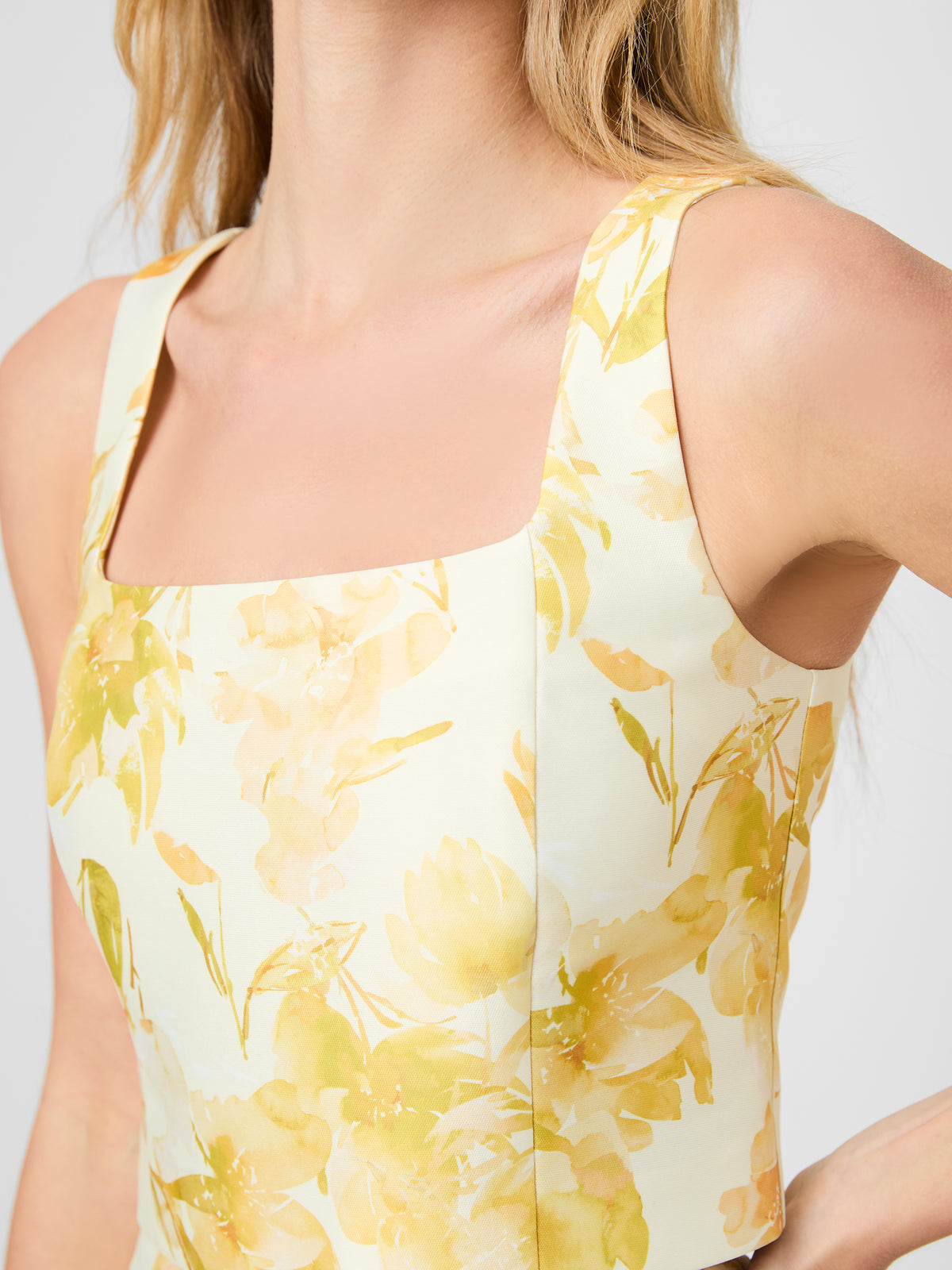 STRUCTURED TAFFETA SOPHIE FLEUR CROPPED TOP VIEW 4 | Sale STRUCTURED TAFFETA SOPHIE FLEUR CROPPED TOP VIEW 4 | Sale