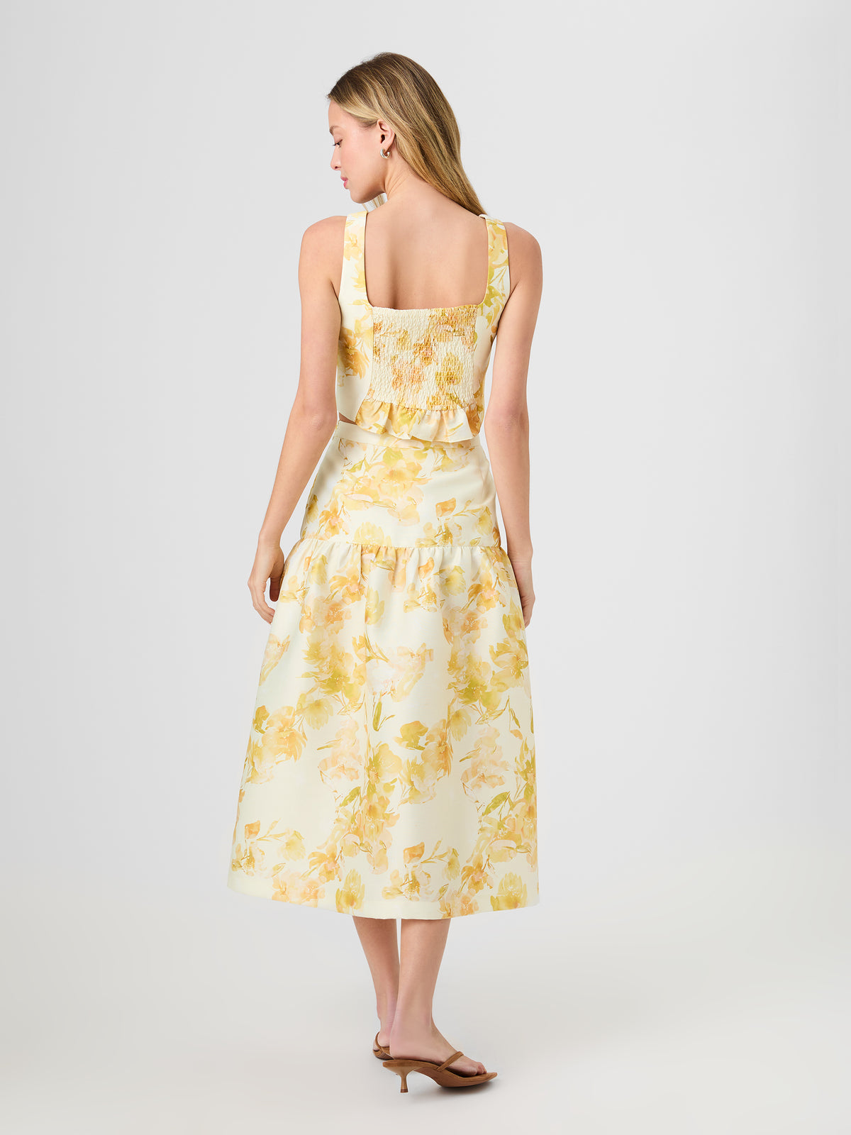 STRUCTURED TAFFETA SOPHIE FLEUR CROPPED TOP VIEW 3 | Sale STRUCTURED TAFFETA SOPHIE FLEUR CROPPED TOP VIEW 3 | Sale