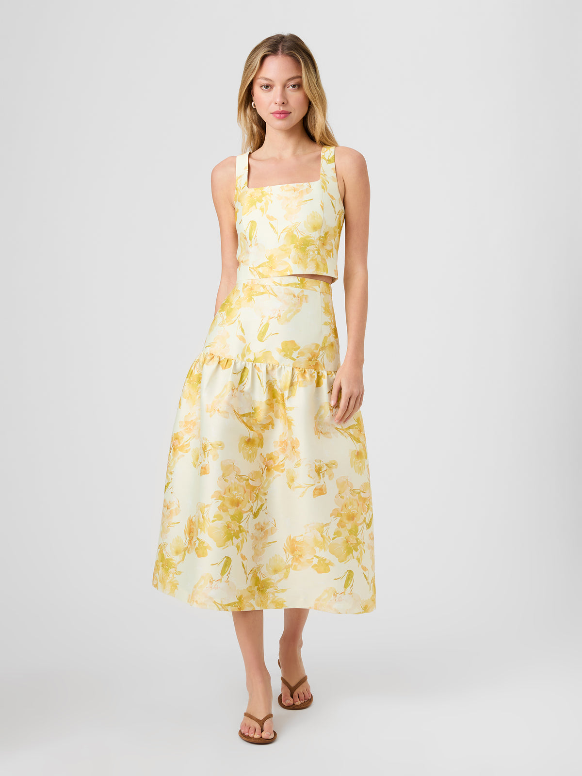 STRUCTURED TAFFETA SOPHIE FLEUR CROPPED TOP VIEW 7 | Sale STRUCTURED TAFFETA SOPHIE FLEUR CROPPED TOP VIEW 7 | Sale
