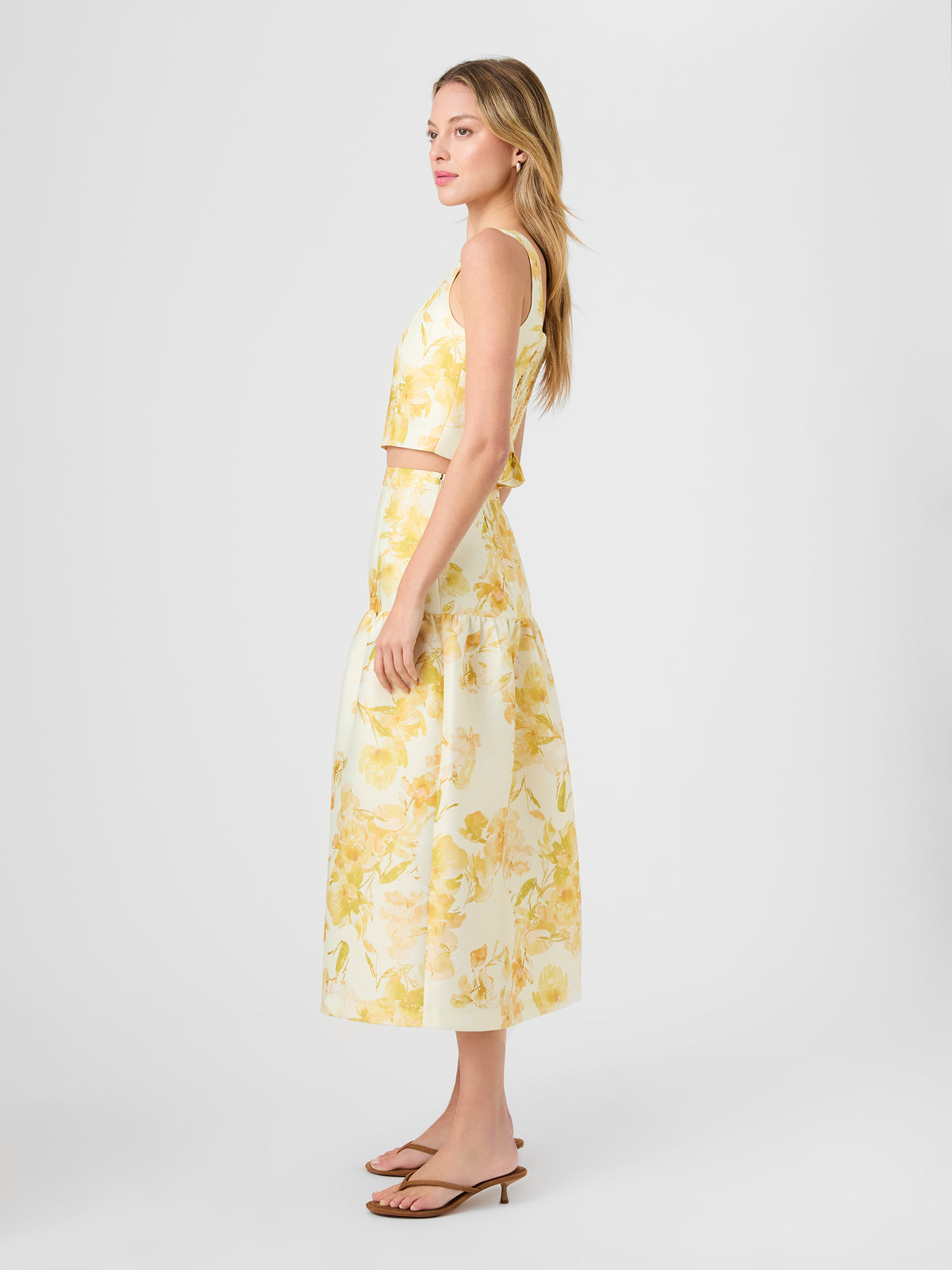 STRUCTURED TAFFETA SOPHIE FLEUR CROPPED TOP VIEW 6 | Sale STRUCTURED TAFFETA SOPHIE FLEUR CROPPED TOP VIEW 6 | Sale