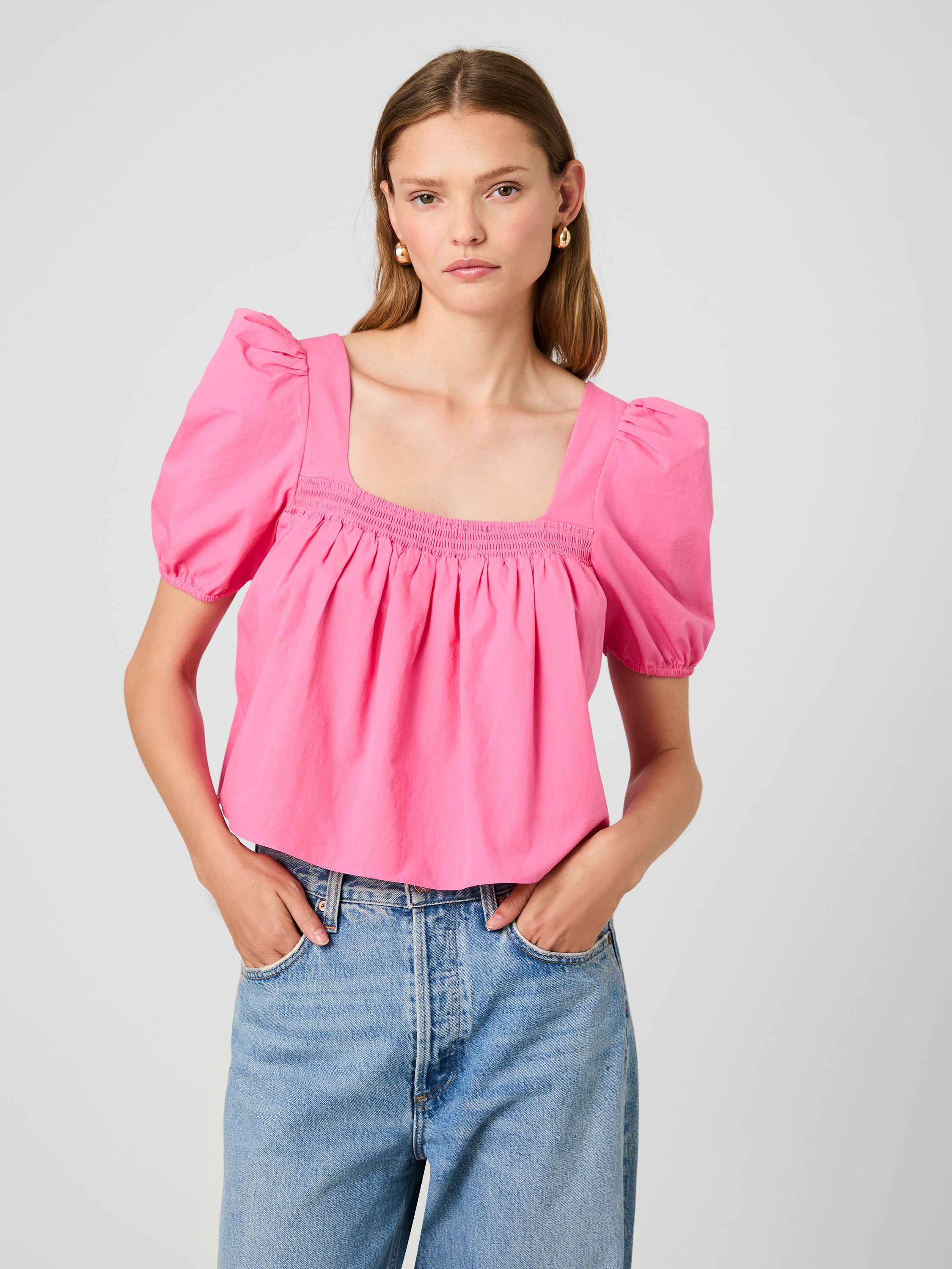 CAMBRIA COTTON PUFF SLEEVE TOP View 2 | Shirts & Tops CAMBRIA COTTON PUFF SLEEVE TOP View 2 | Shirts & Tops