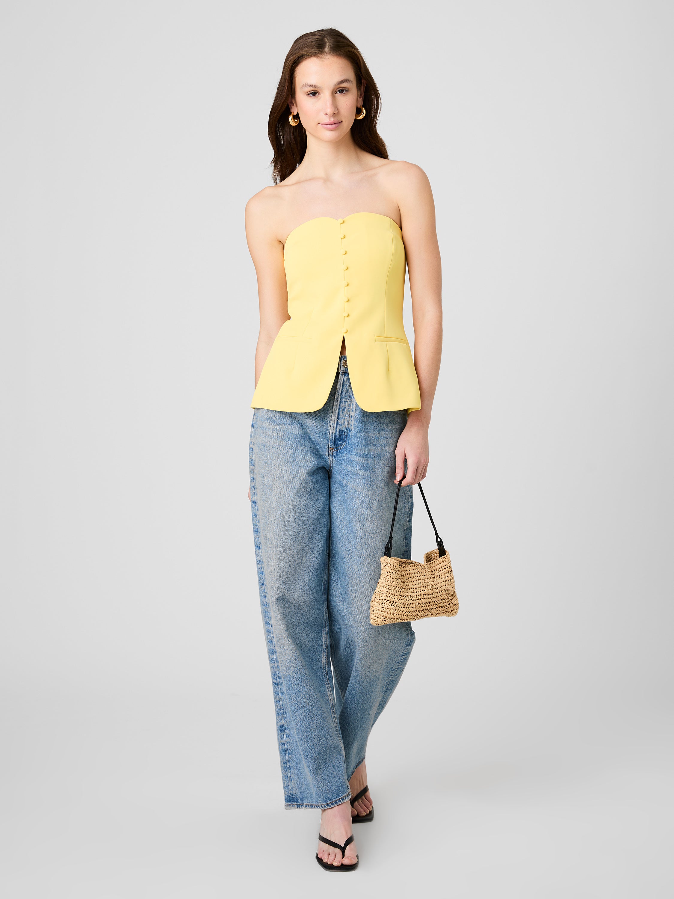 HARRY SUITING STRAPLESS TOP View 1 | New Arrivals HARRY SUITING STRAPLESS TOP View 1 | New Arrivals