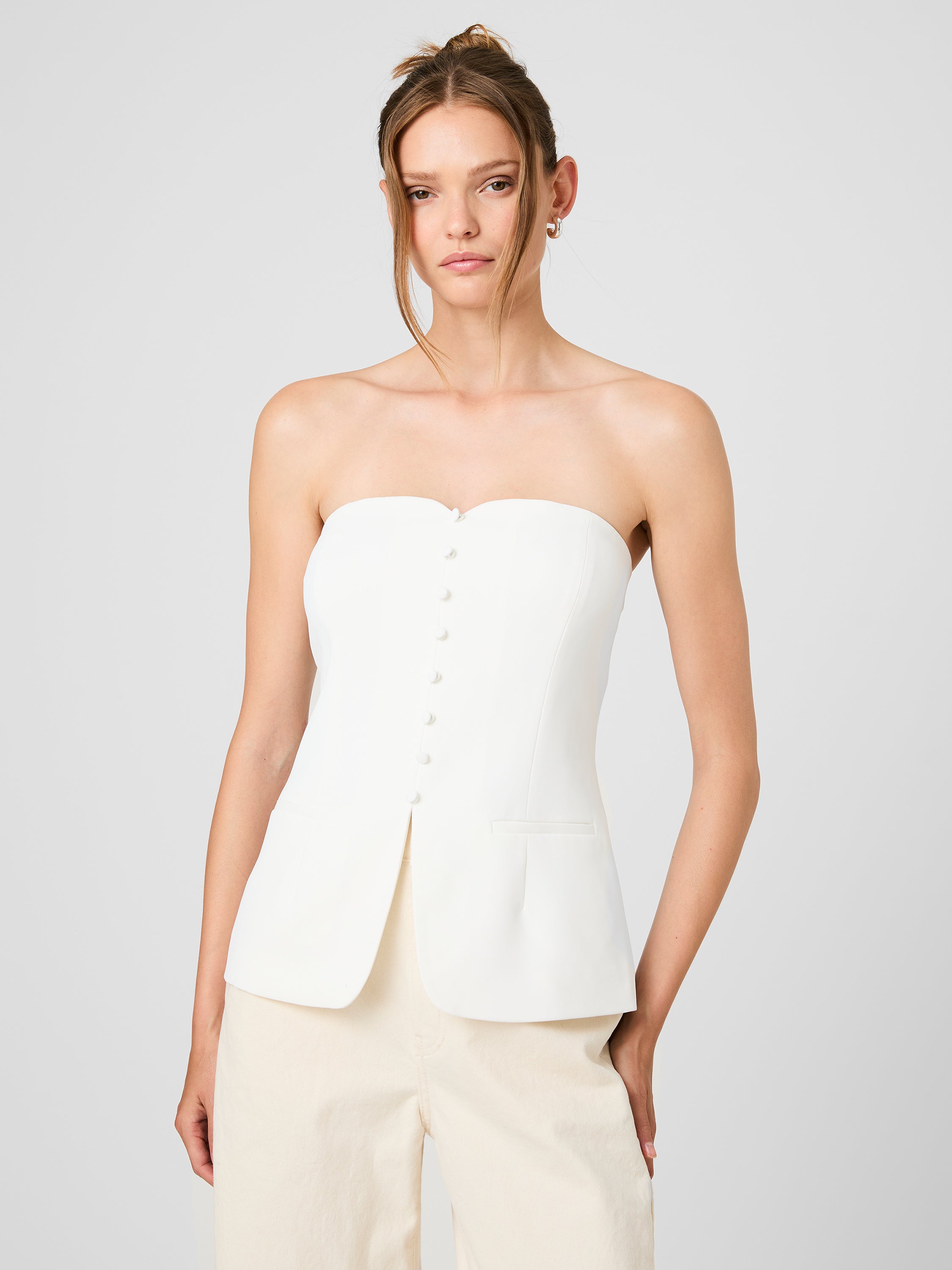 HARRY SUITING STRAPLESS TOP View 1 | New Arrivals HARRY SUITING STRAPLESS TOP View 1 | New Arrivals