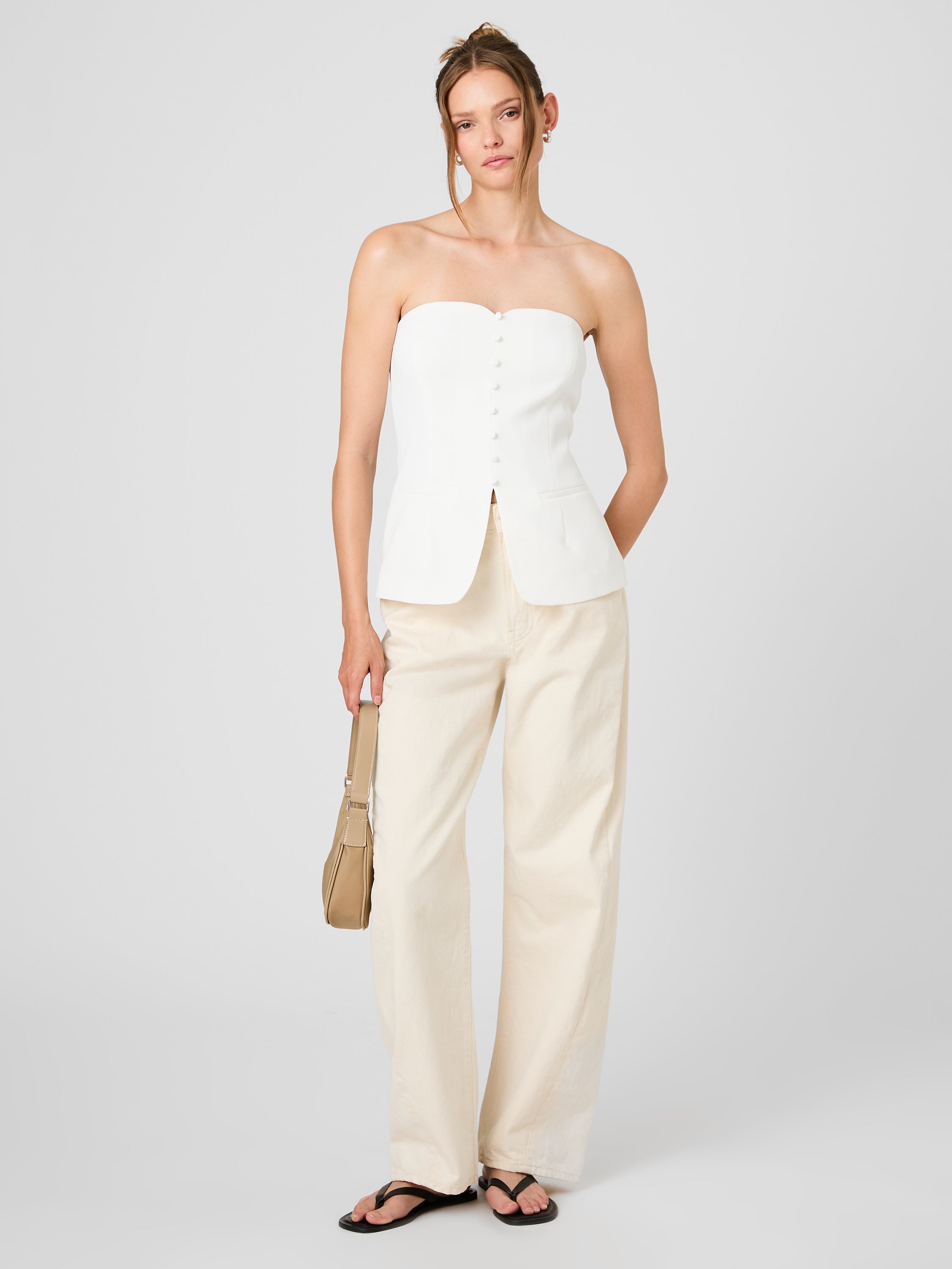 HARRY SUITING STRAPLESS TOP View 2 | New Arrivals HARRY SUITING STRAPLESS TOP View 2 | New Arrivals