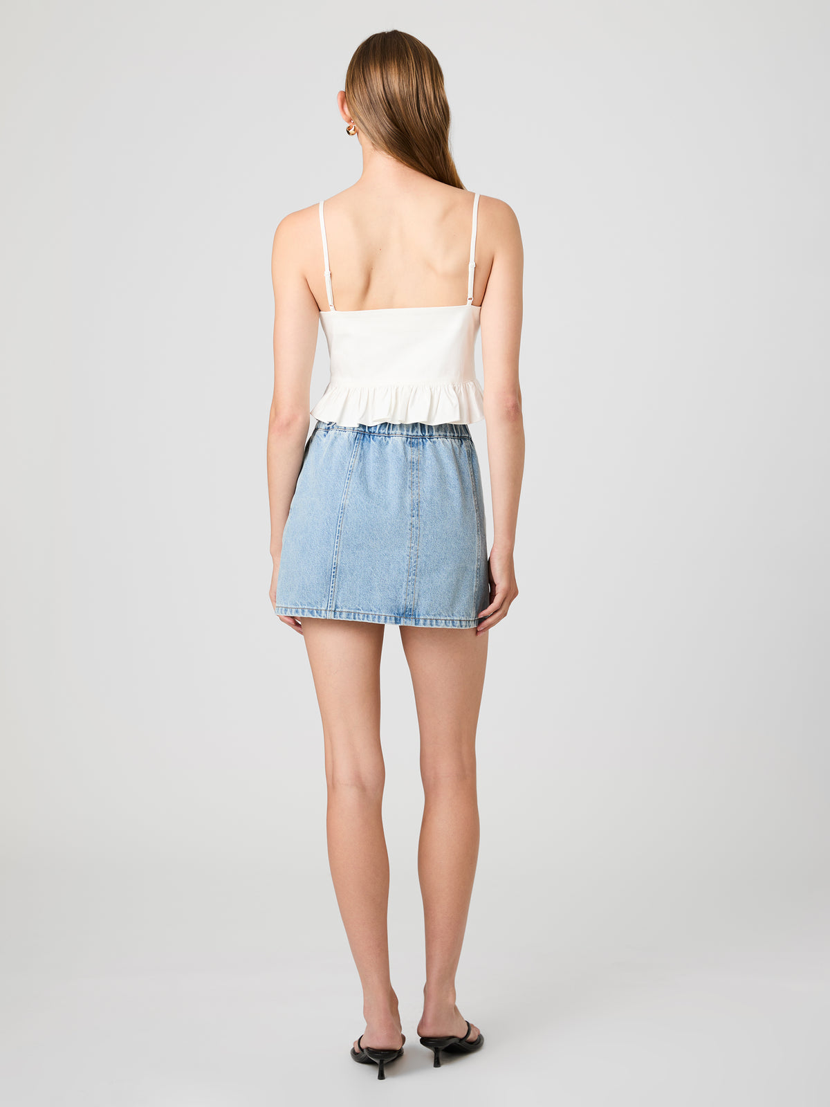 LILAH STRETCH RUFFLE PEPLUM TOP VIEW 3 | Women's Shop All LILAH STRETCH RUFFLE PEPLUM TOP VIEW 3 | Women's Shop All