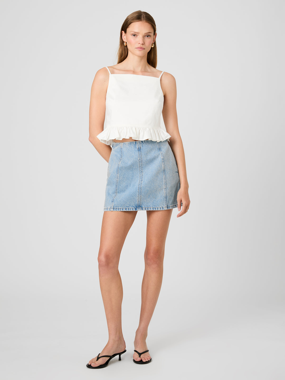 LILAH STRETCH RUFFLE PEPLUM TOP VIEW 6 | Women's Shop All LILAH STRETCH RUFFLE PEPLUM TOP VIEW 6 | Women's Shop All