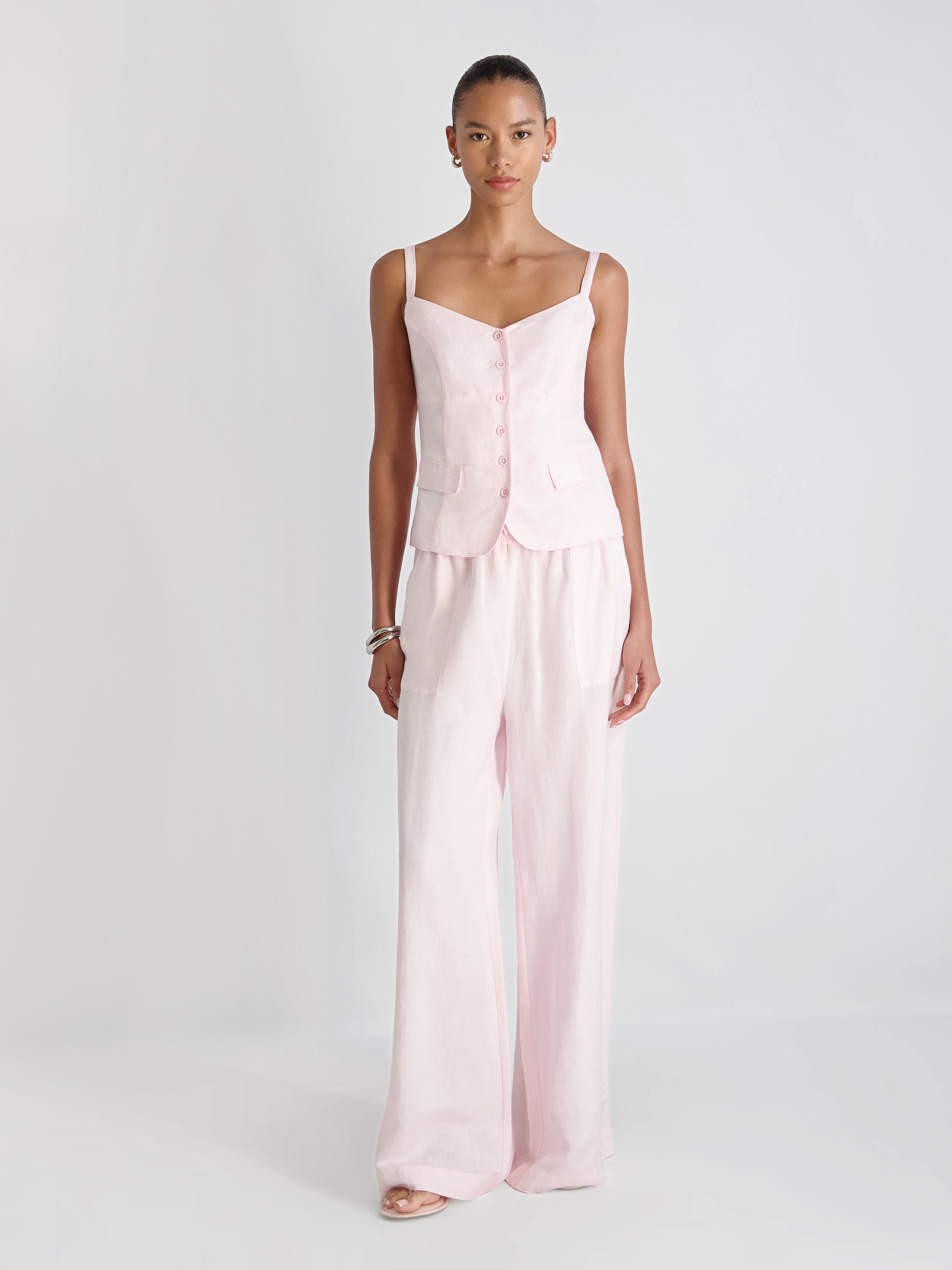 COOPER LINEN TAILORED CAMI VIEW 5 | Sale COOPER LINEN TAILORED CAMI VIEW 5 | Sale
