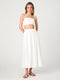 Nomi Cotton Ruched Midi Skirt