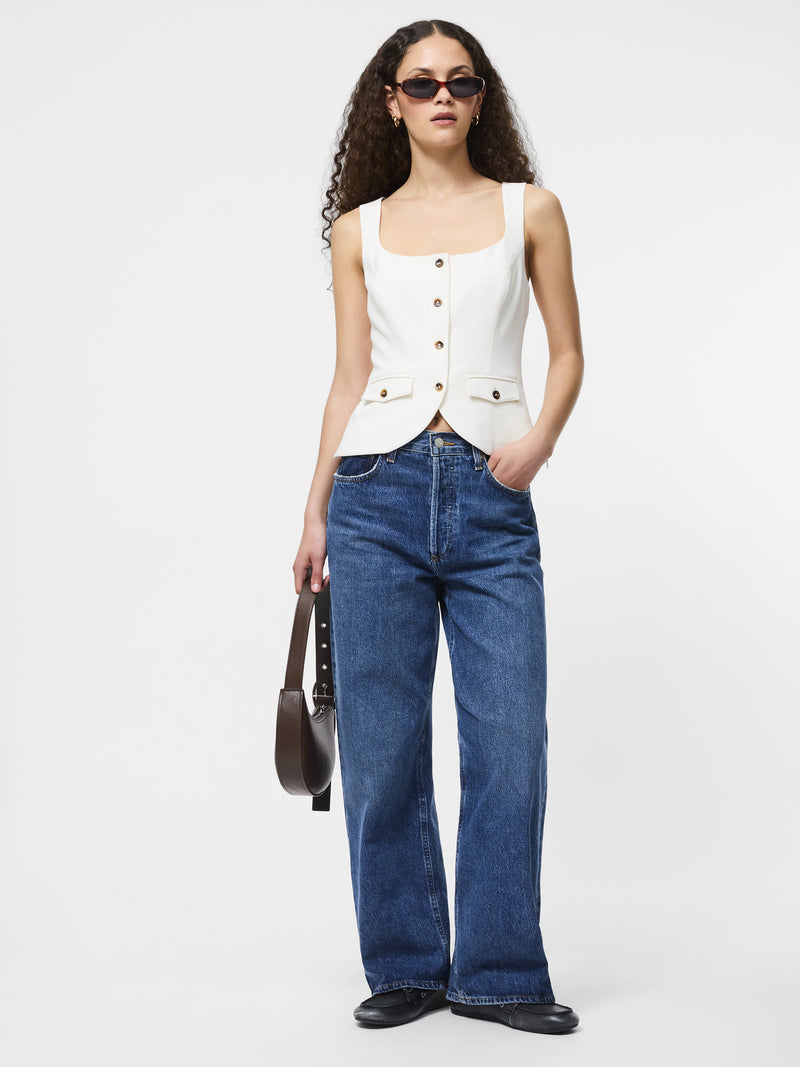 Azra Twill Two Pocket Top