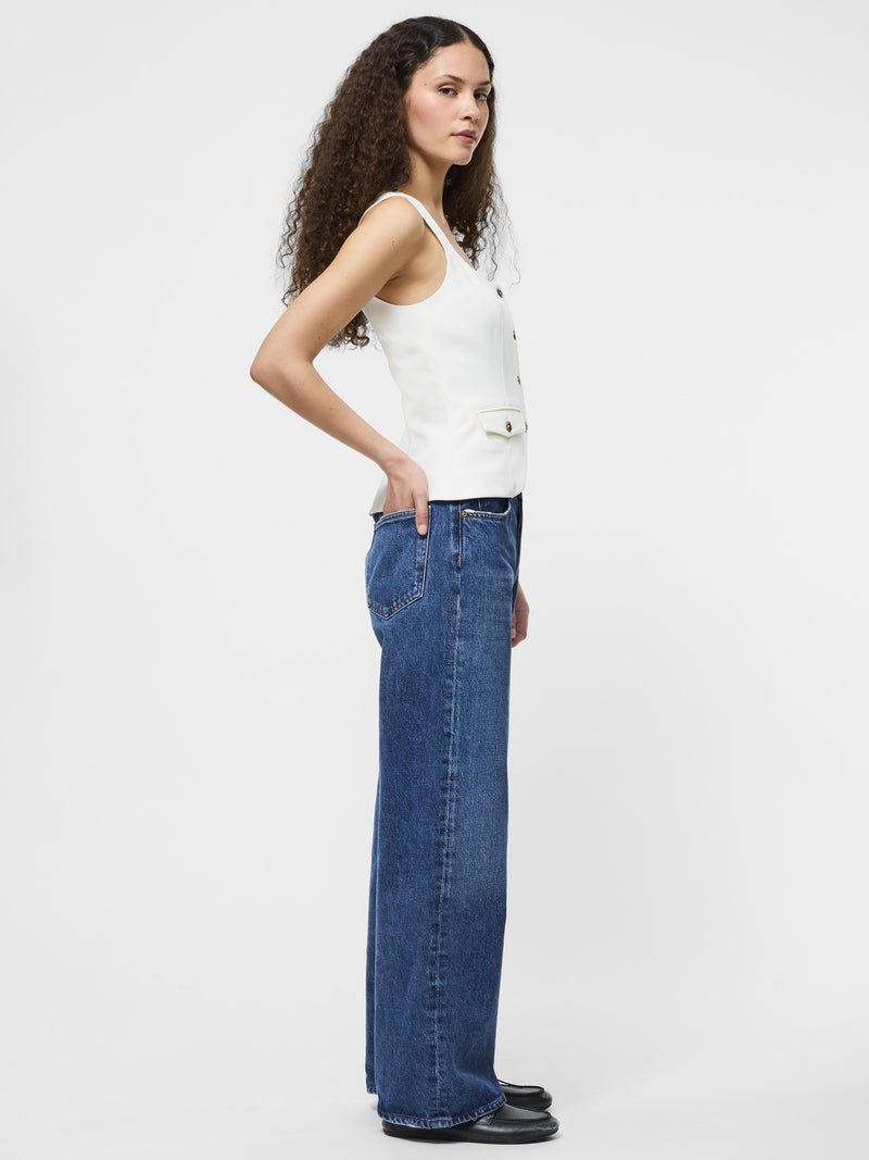 Azra Twill Two Pocket Top