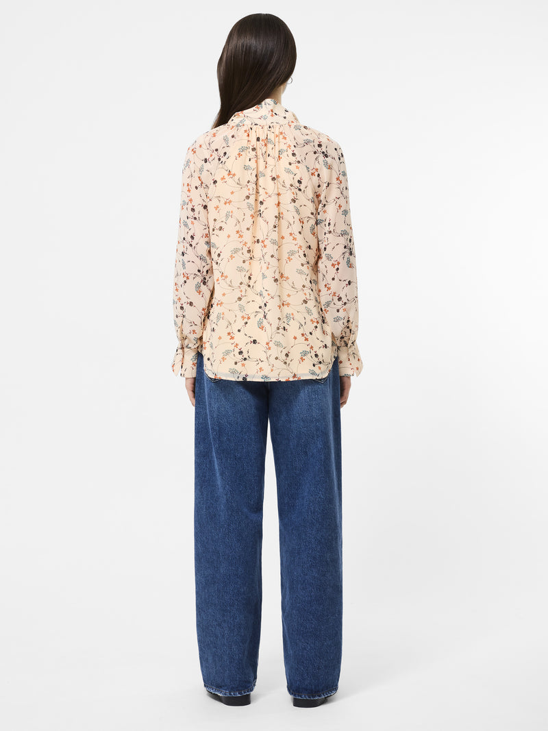 Leithia Wispy Chiffon Neck Tie Top