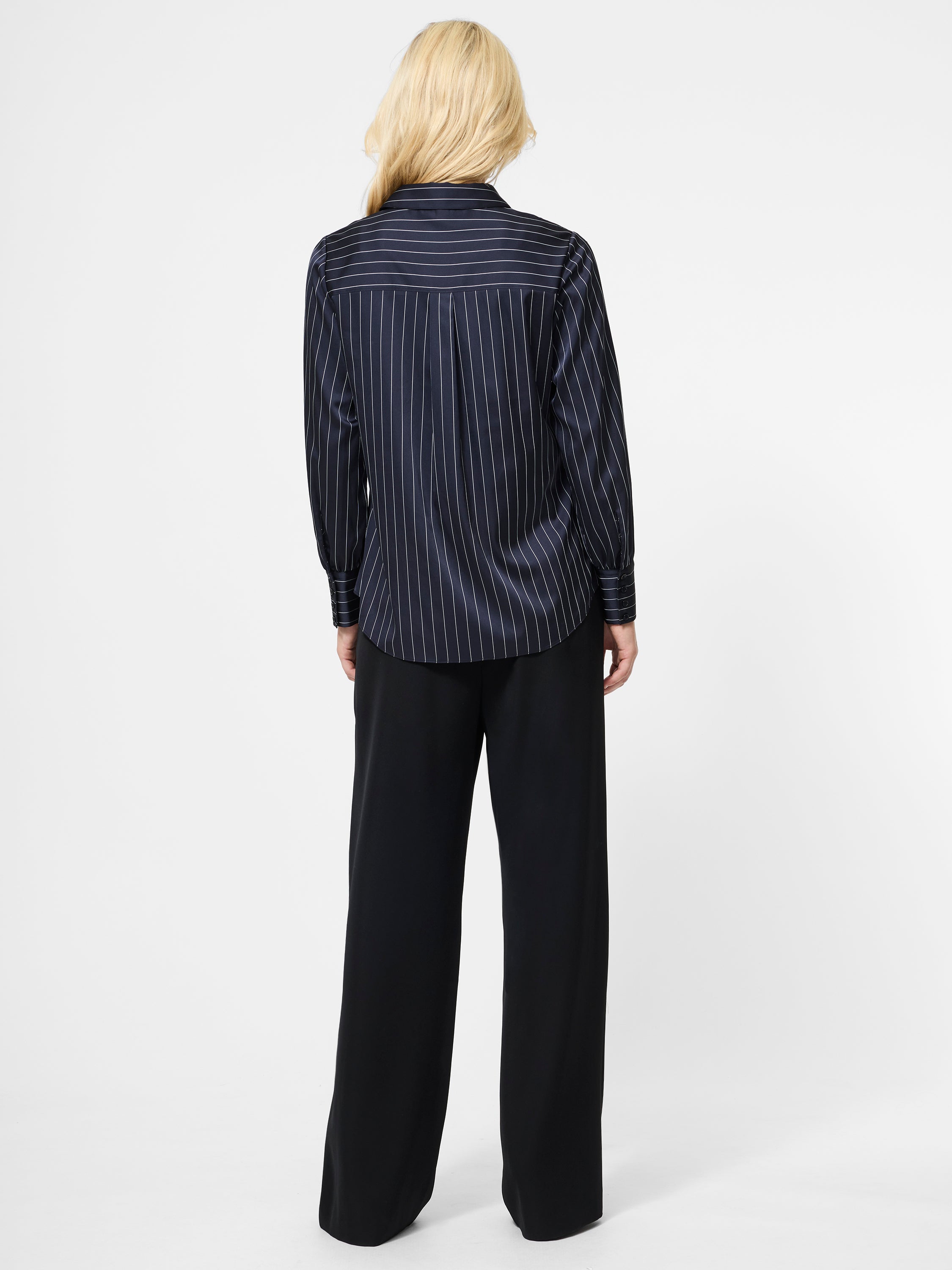 Satin Pinstripe Shirt