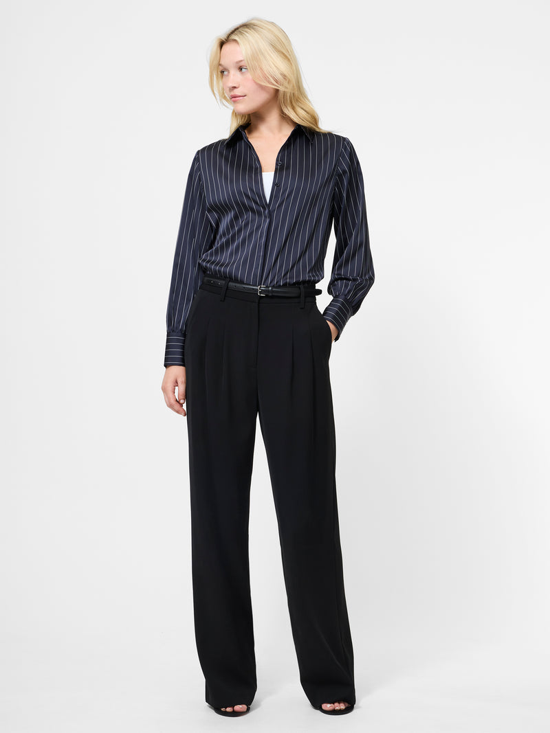 Satin Pinstripe Shirt