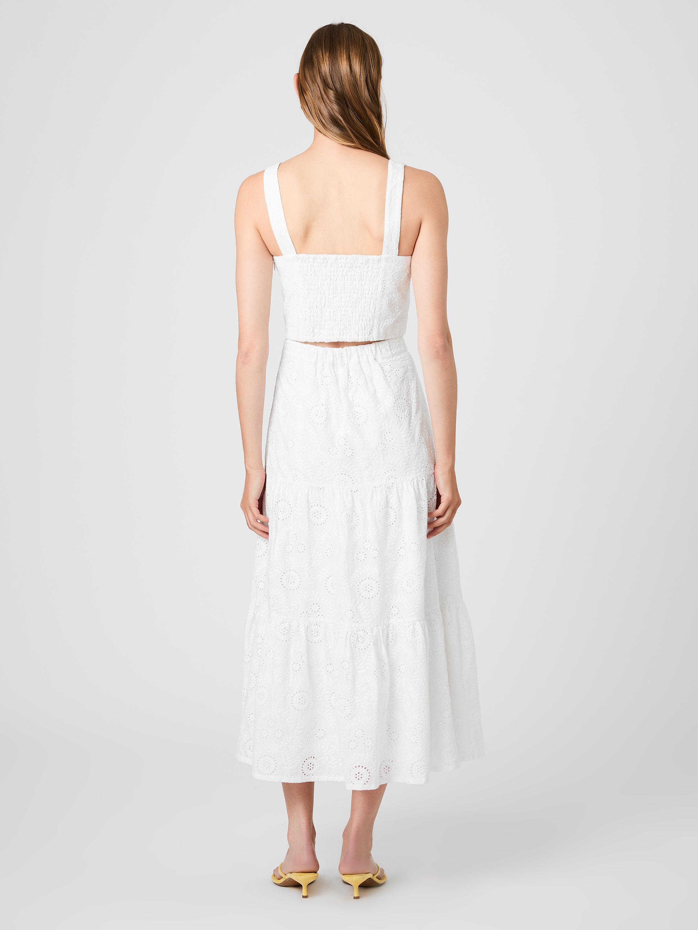SVEA FLORAL EYELET TIER MAXI SKIRT VIEW 4 | Matching Sets SVEA FLORAL EYELET TIER MAXI SKIRT VIEW 4 | Matching Sets