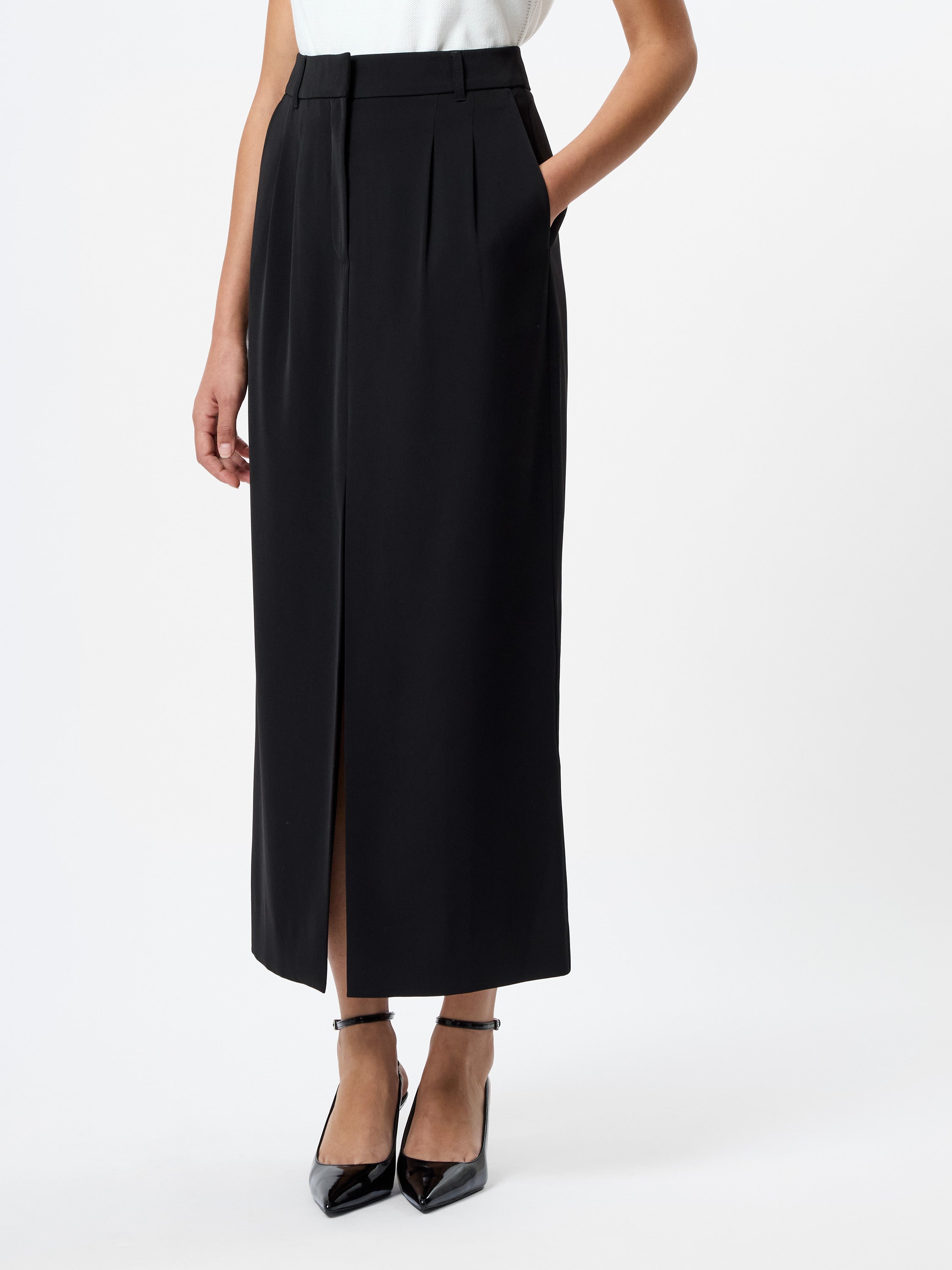 HARRY SUITING SLIT MIDI SKIRT View 2 | Skirts & Shorts HARRY SUITING SLIT MIDI SKIRT View 2 | Skirts & Shorts