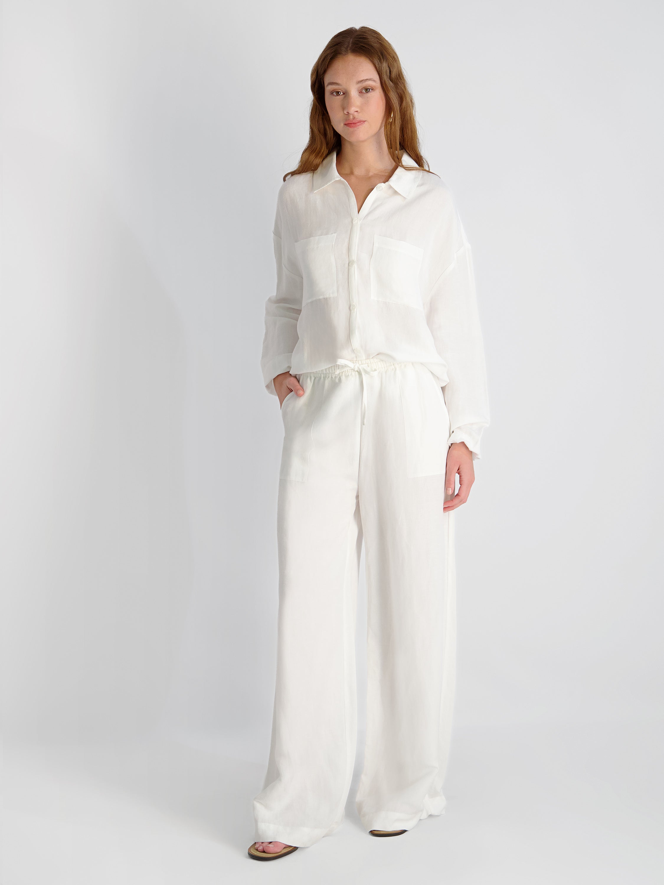 COOPER LINEN WIDE LEG PANTS VIEW 4 | Pants COOPER LINEN WIDE LEG PANTS VIEW 4 | Pants