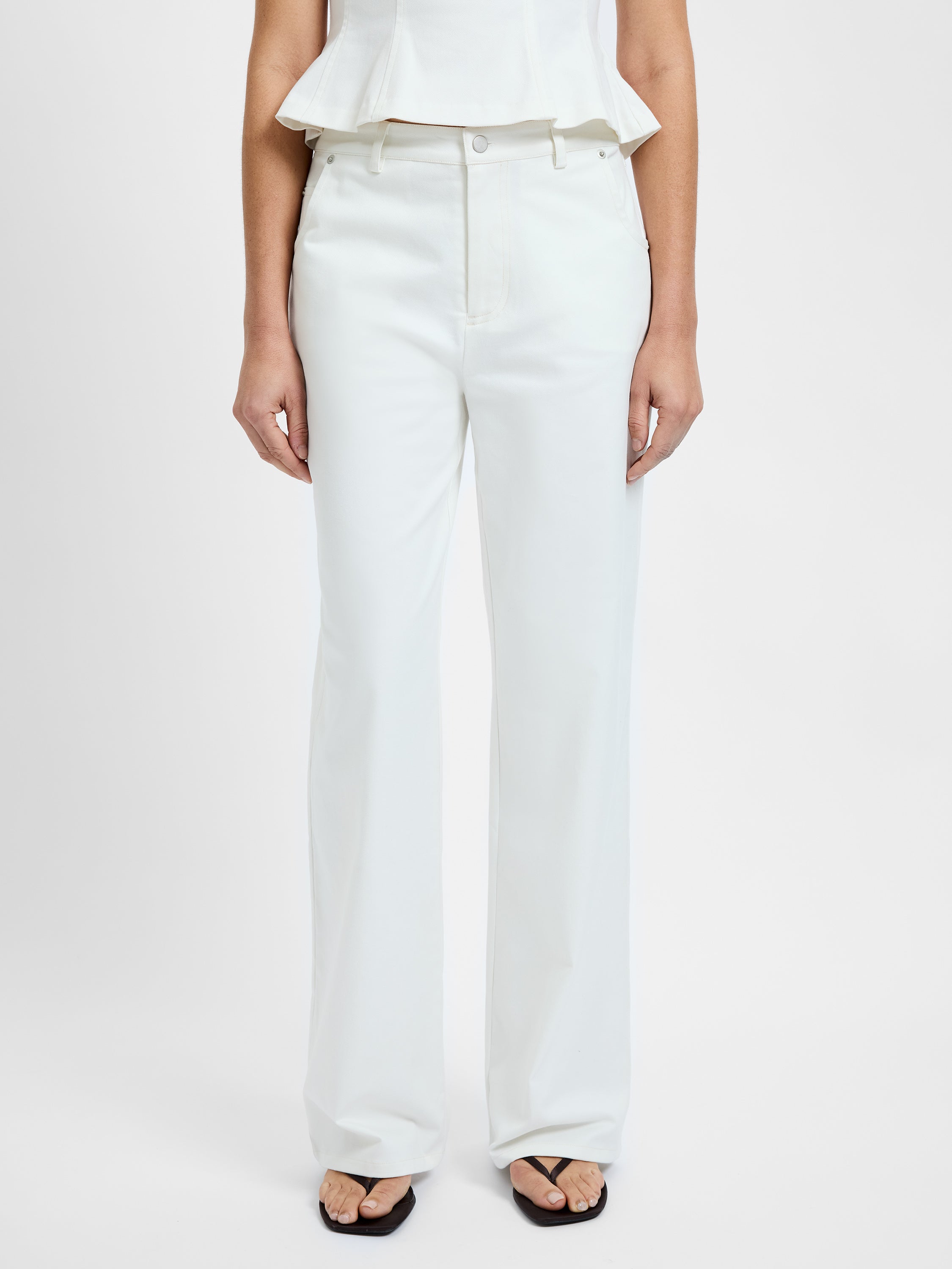 INEZ COTTON RELAXED LEG TROUSERS View 2 | Pants INEZ COTTON RELAXED LEG TROUSERS View 2 | Pants