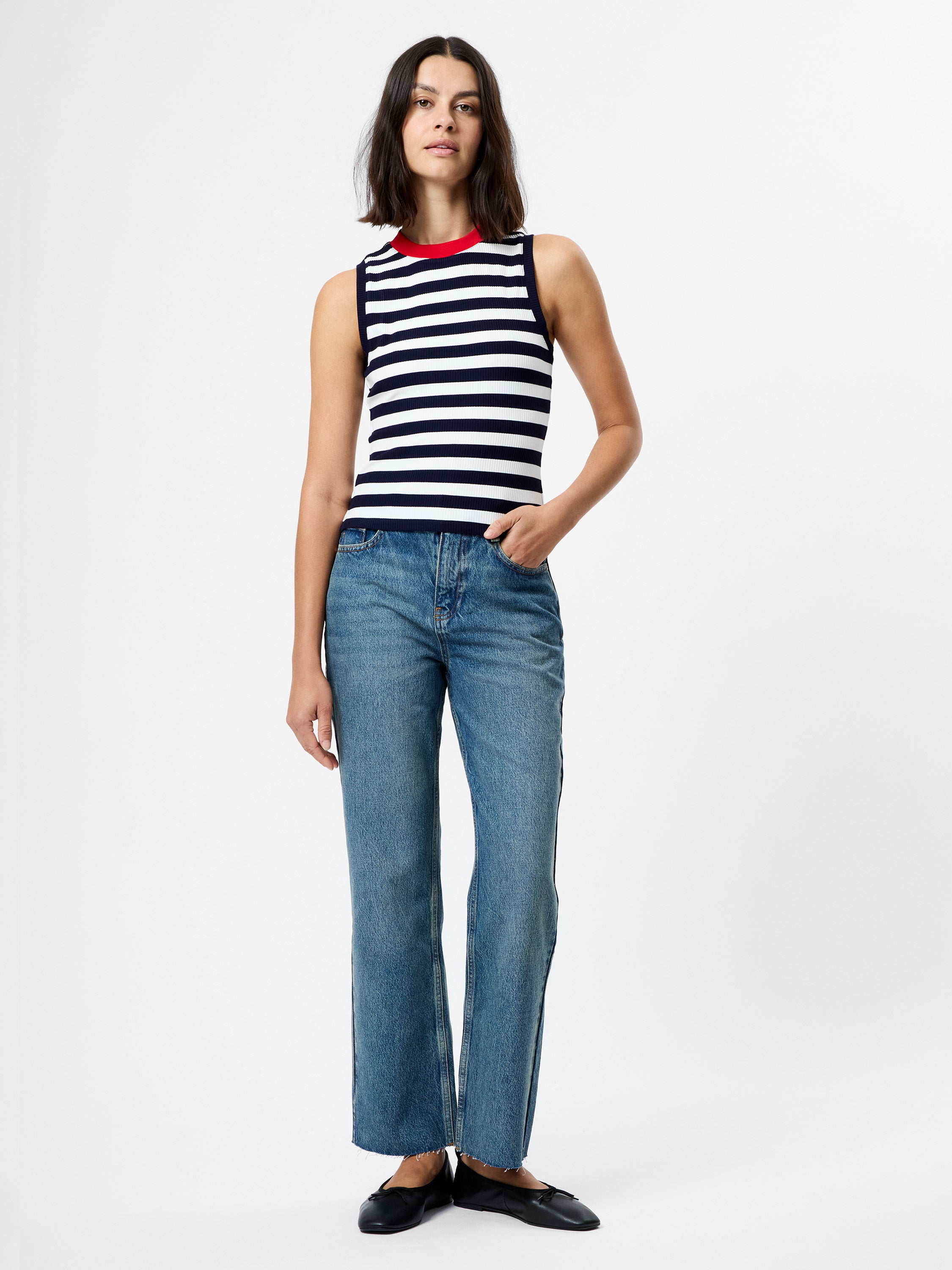 ESMAE RIB KNIT SLEEVELESS TOP View 2 | Sale ESMAE RIB KNIT SLEEVELESS TOP View 2 | Sale