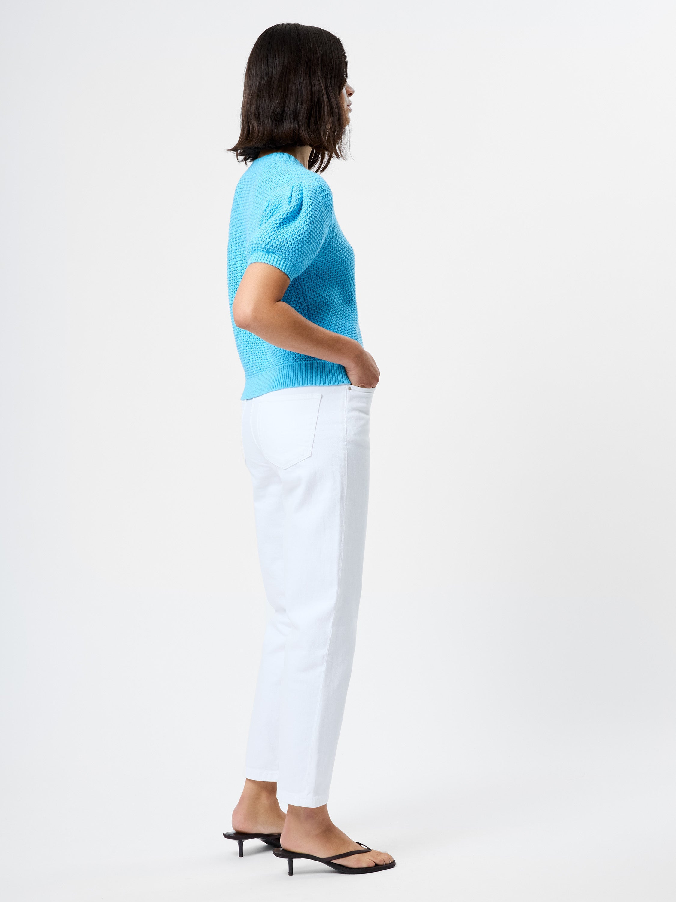 REMY COTTON BLEND V-NECK TOP VIEW 4 | Sale REMY COTTON BLEND V-NECK TOP VIEW 4 | Sale