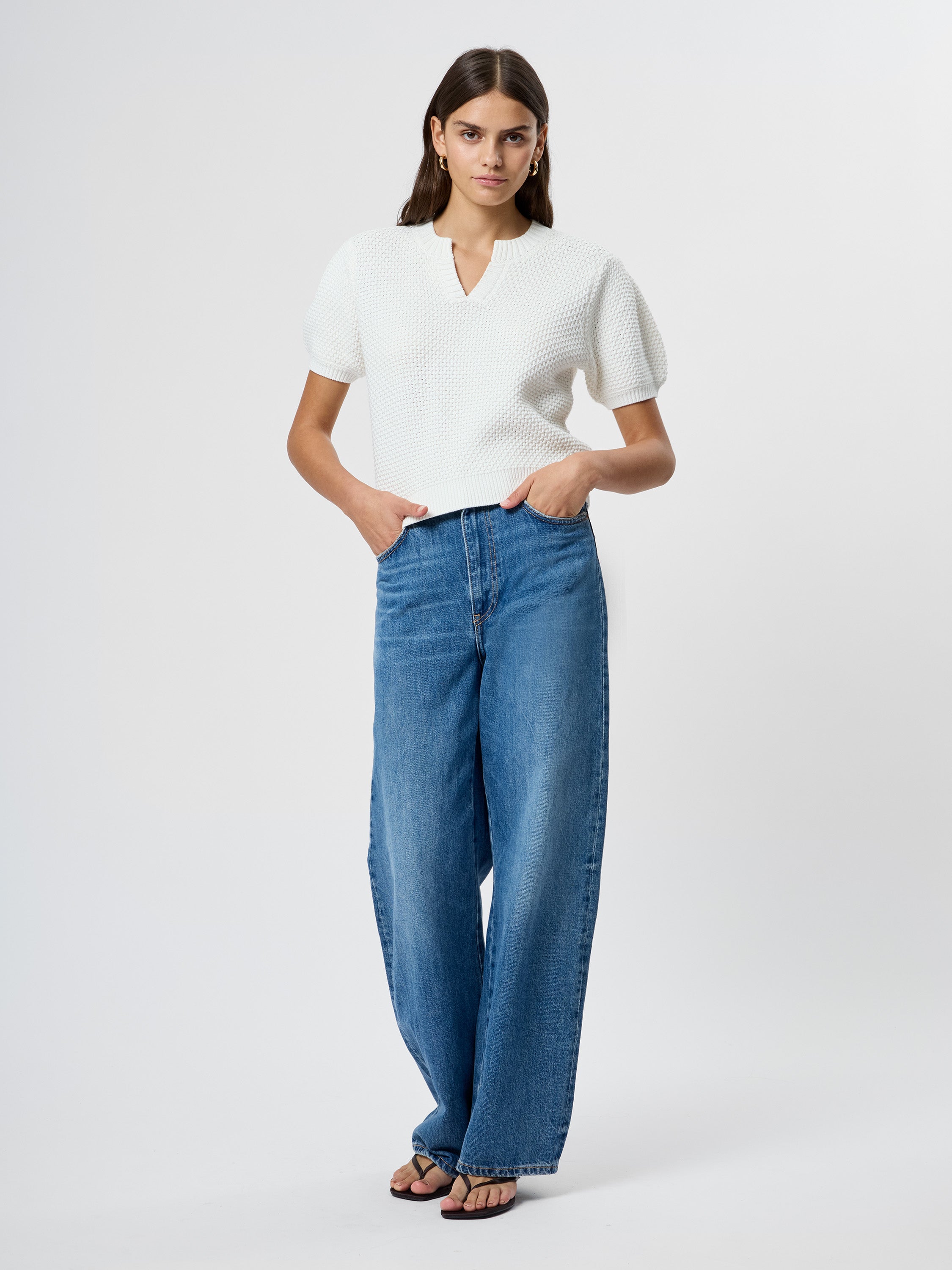 REMY COTTON BLEND V-NECK TOP VIEW 4 | Shirts & Tops REMY COTTON BLEND V-NECK TOP VIEW 4 | Shirts & Tops