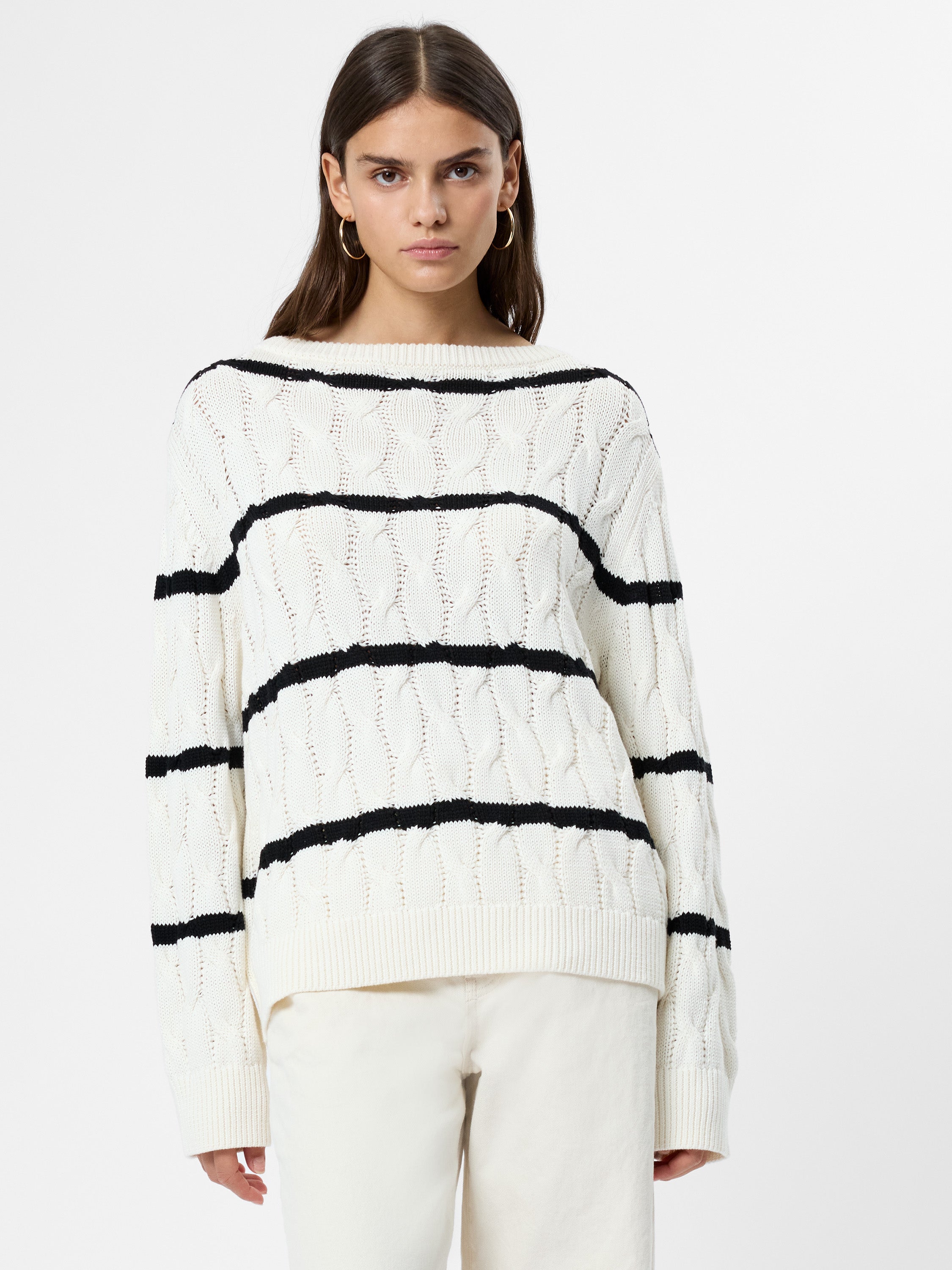 MOZART CHUNKY CABLE KNIT PULLOVER View 1 | Sale MOZART CHUNKY CABLE KNIT PULLOVER View 1 | Sale