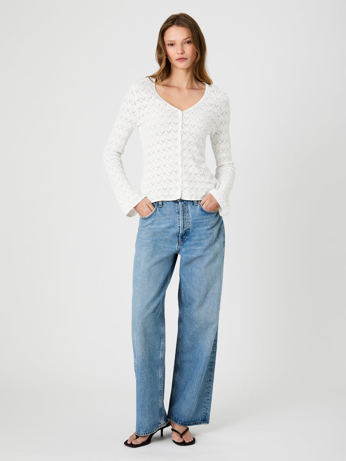 MOZART HEARTLEAF CROCHET LONG SLEEVE TOP VIEW 6 | Women's Shop All MOZART HEARTLEAF CROCHET LONG SLEEVE TOP VIEW 6 | Women's Shop All