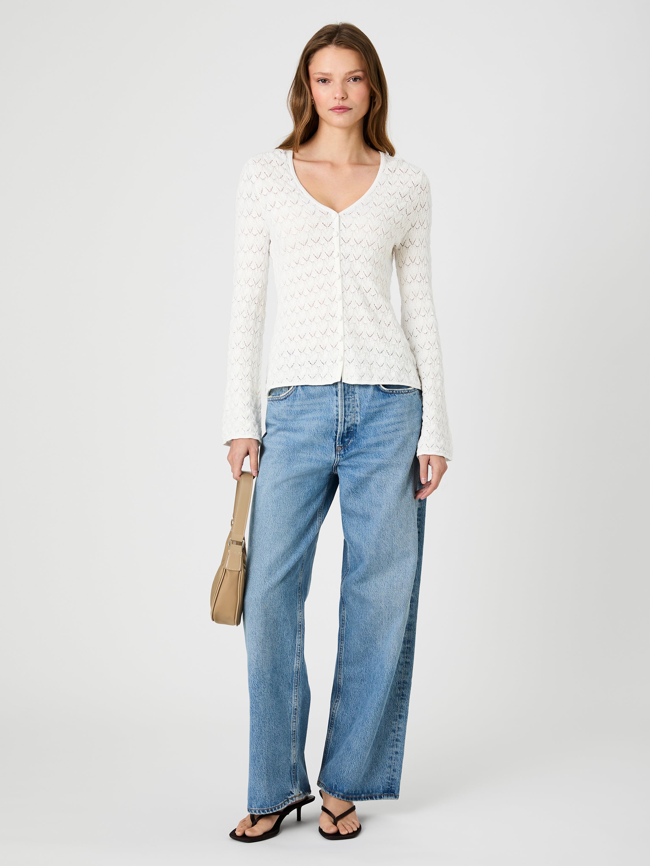 MOZART HEARTLEAF CROCHET LONG SLEEVE TOP View 1 | Women's Shop All MOZART HEARTLEAF CROCHET LONG SLEEVE TOP View 1 | Women's Shop All